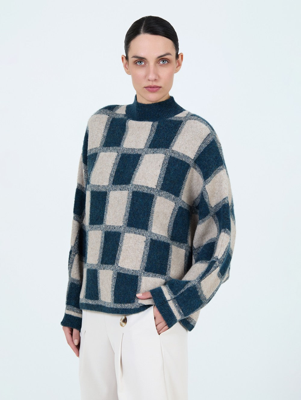Pullover mit Karomuster
