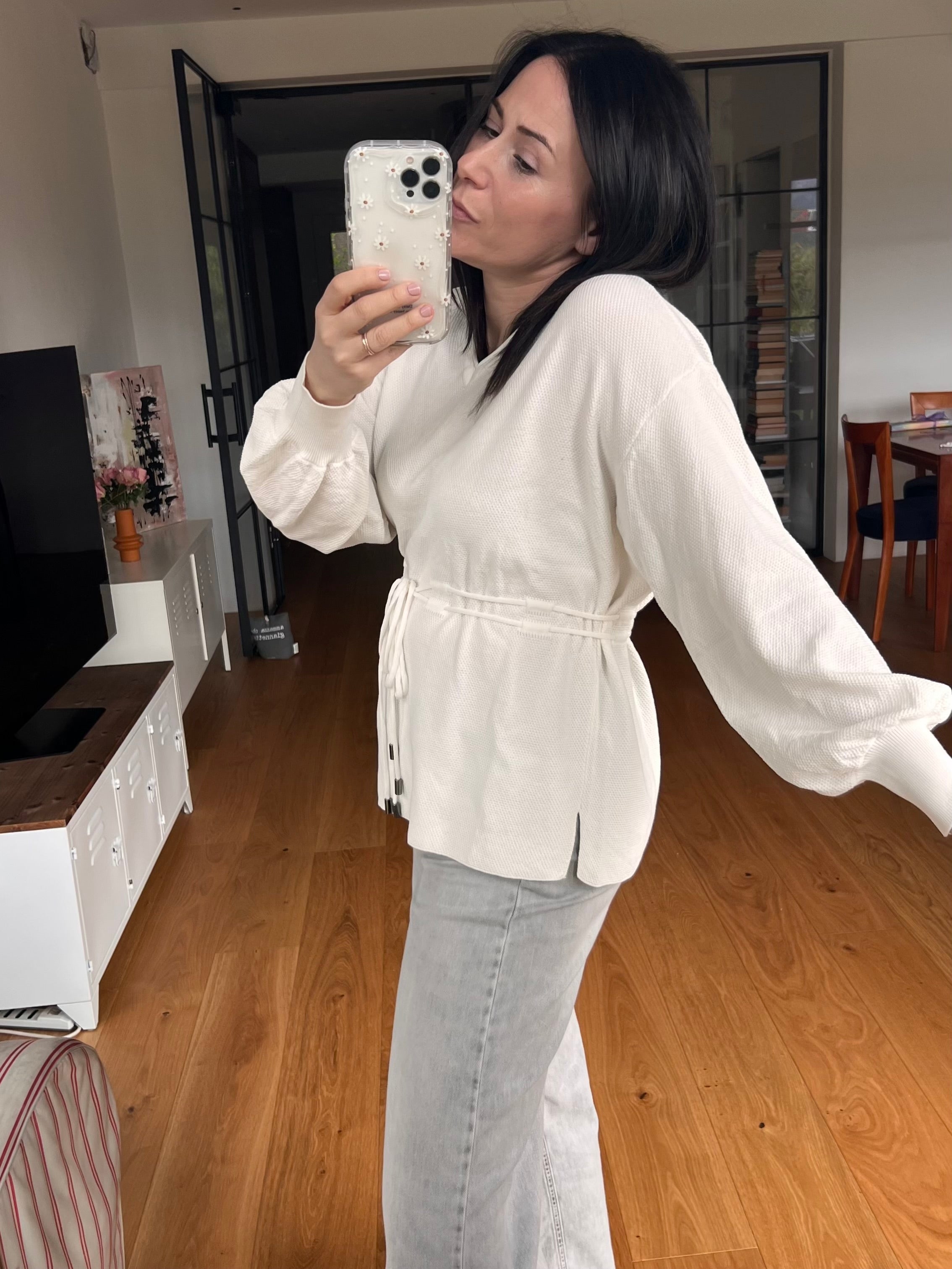 Pullover aus Piqué