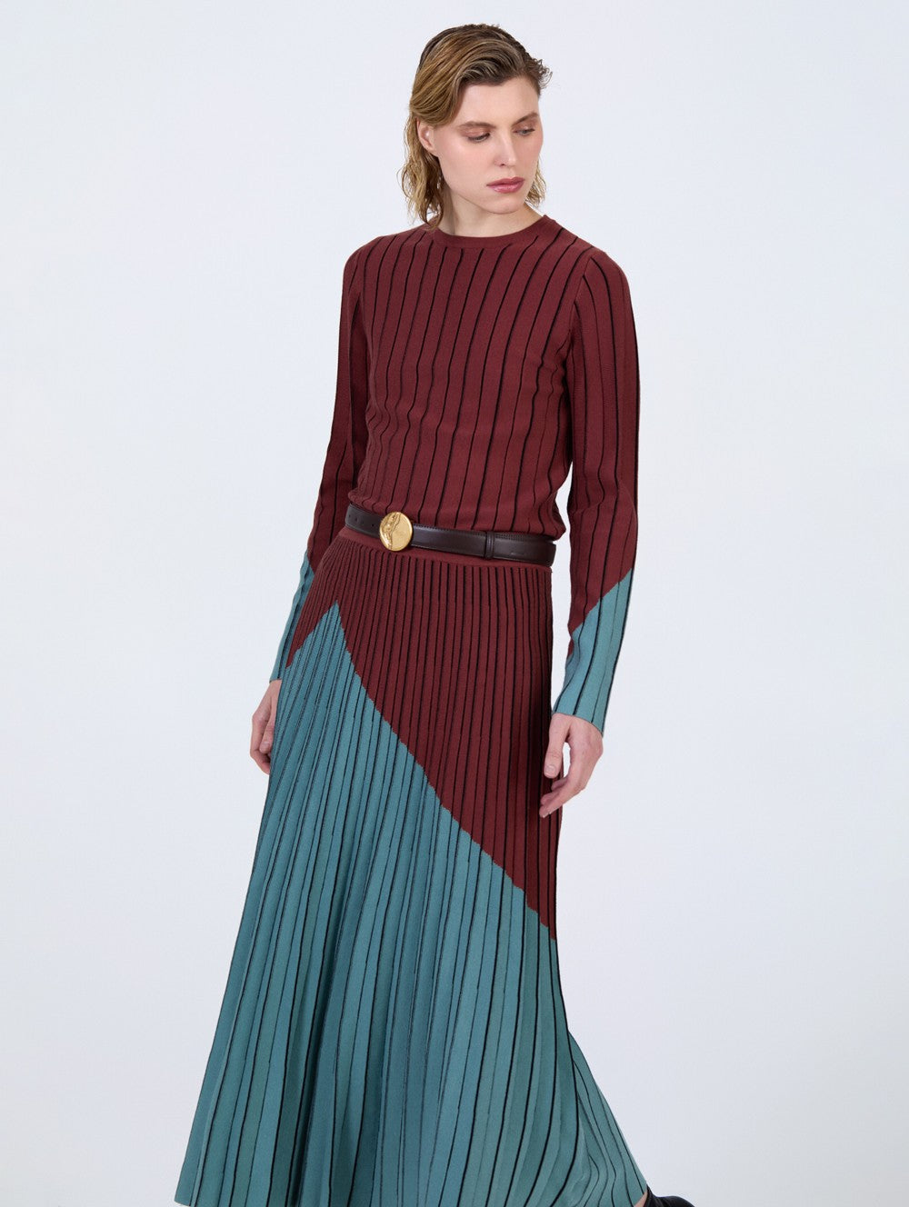 Pullover mit Plissee- Effekt