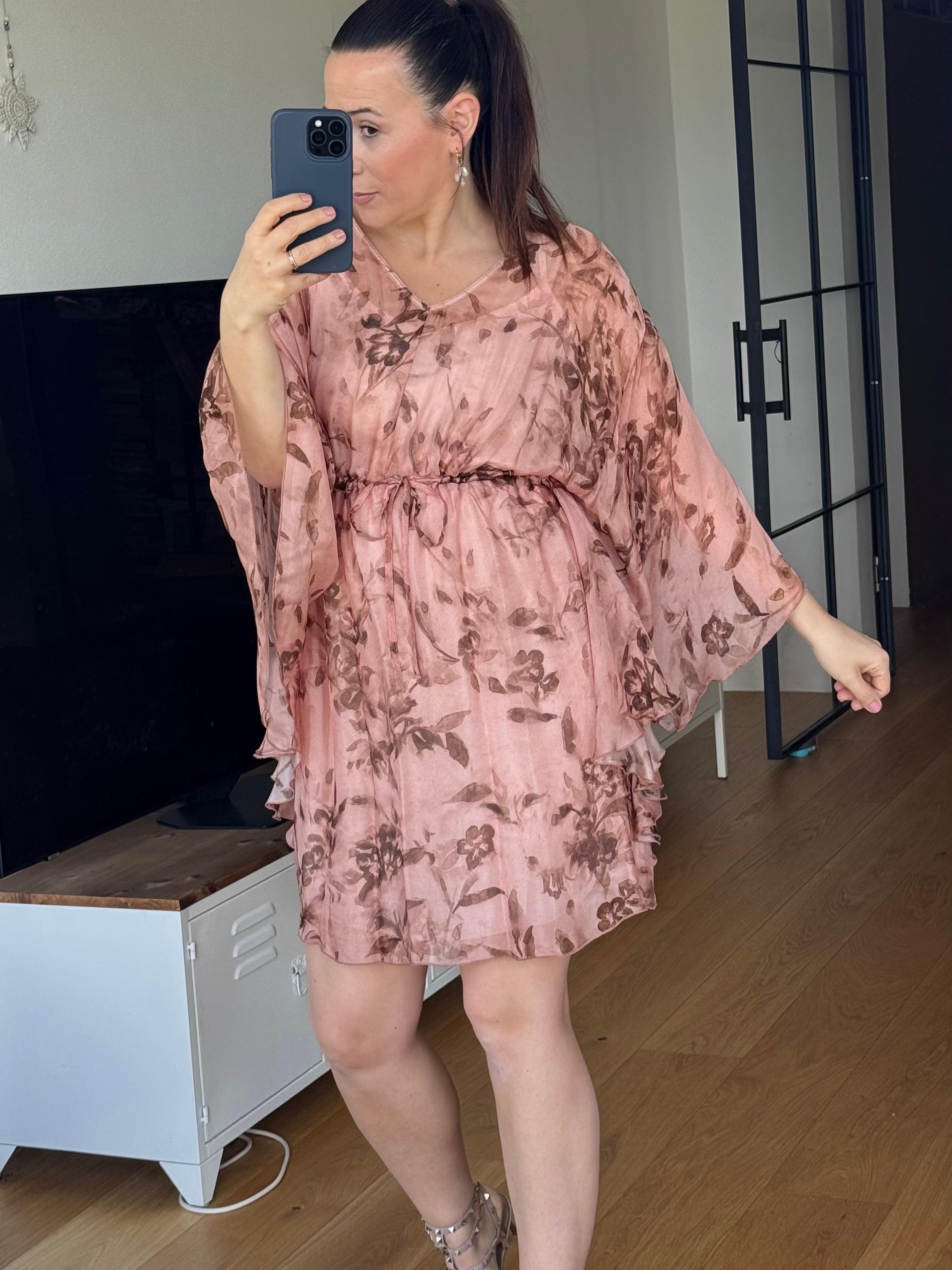 kurzes kleid mit coulisse