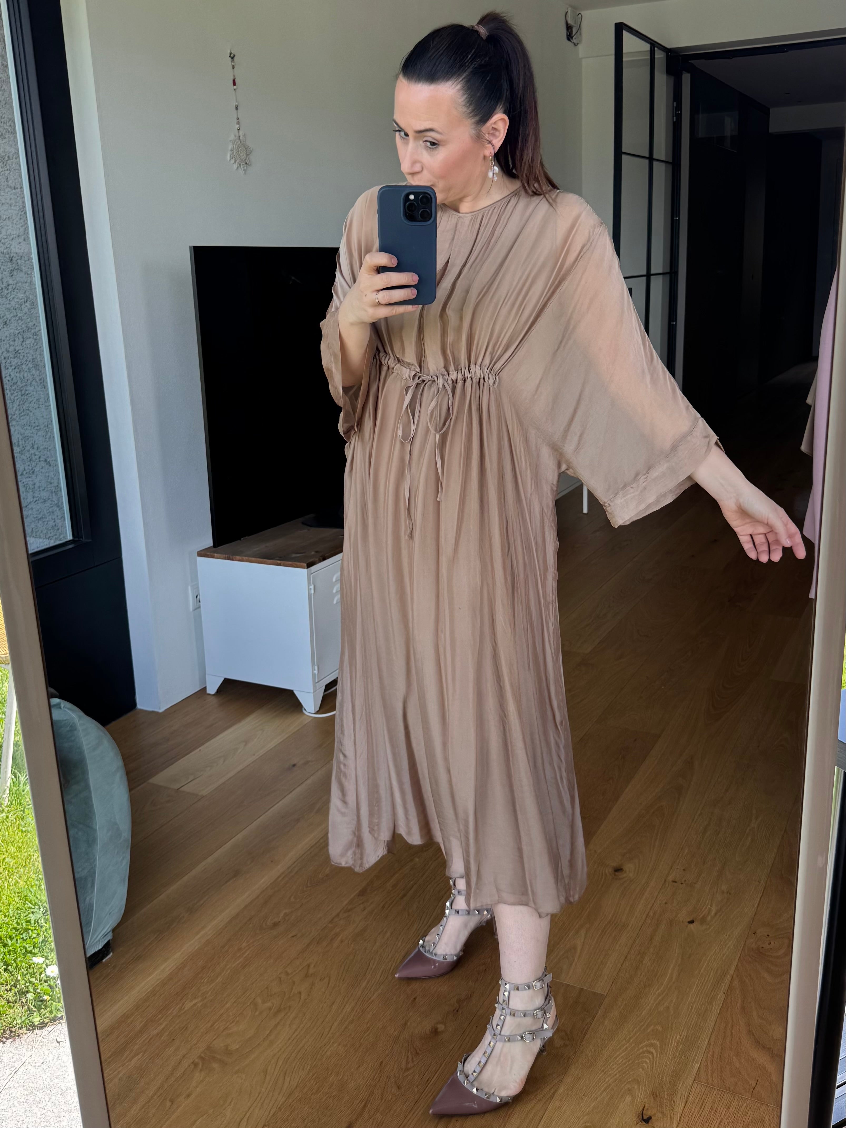 kleid mit coulisse