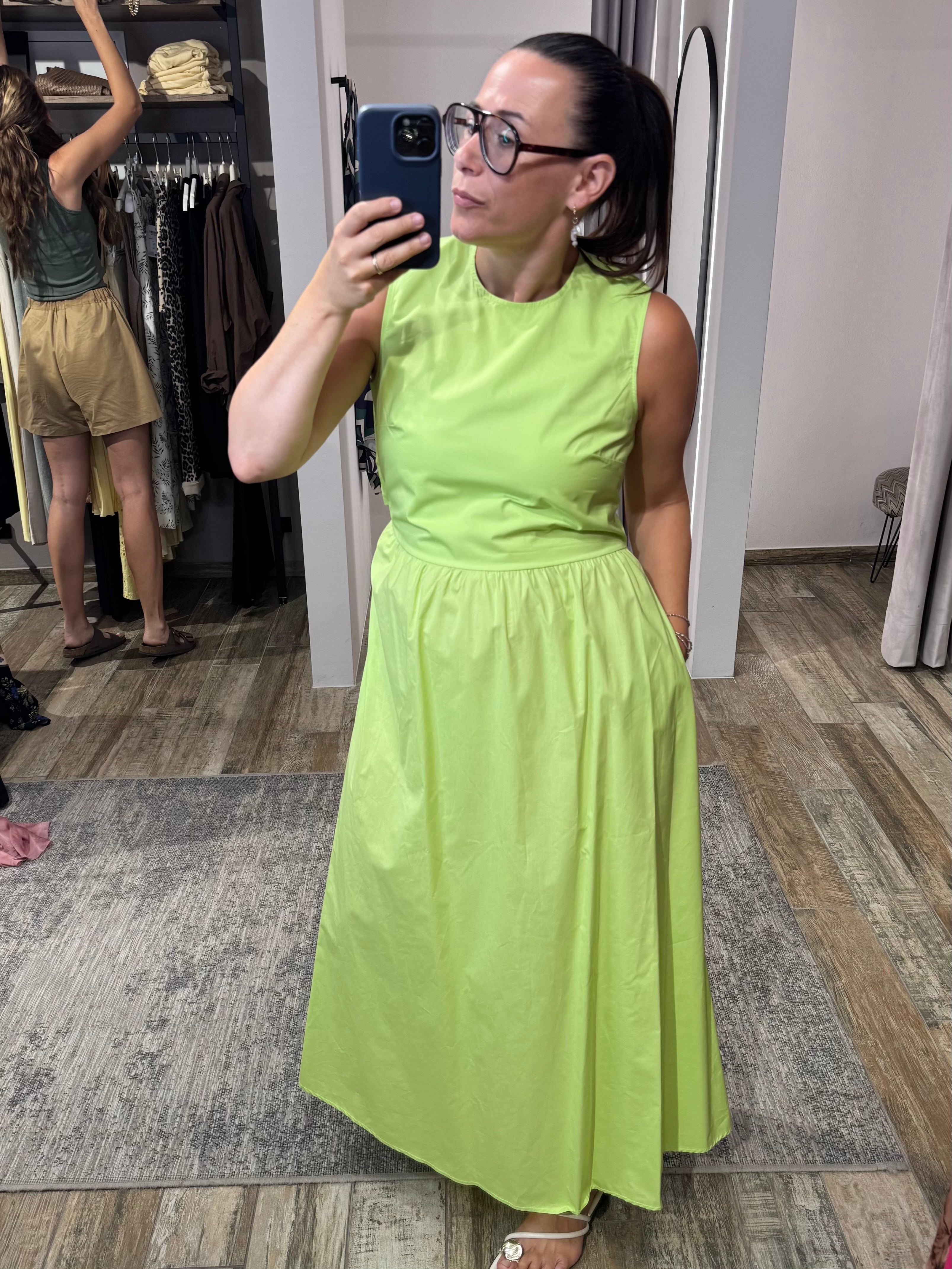 ärmelloses maxi kleid