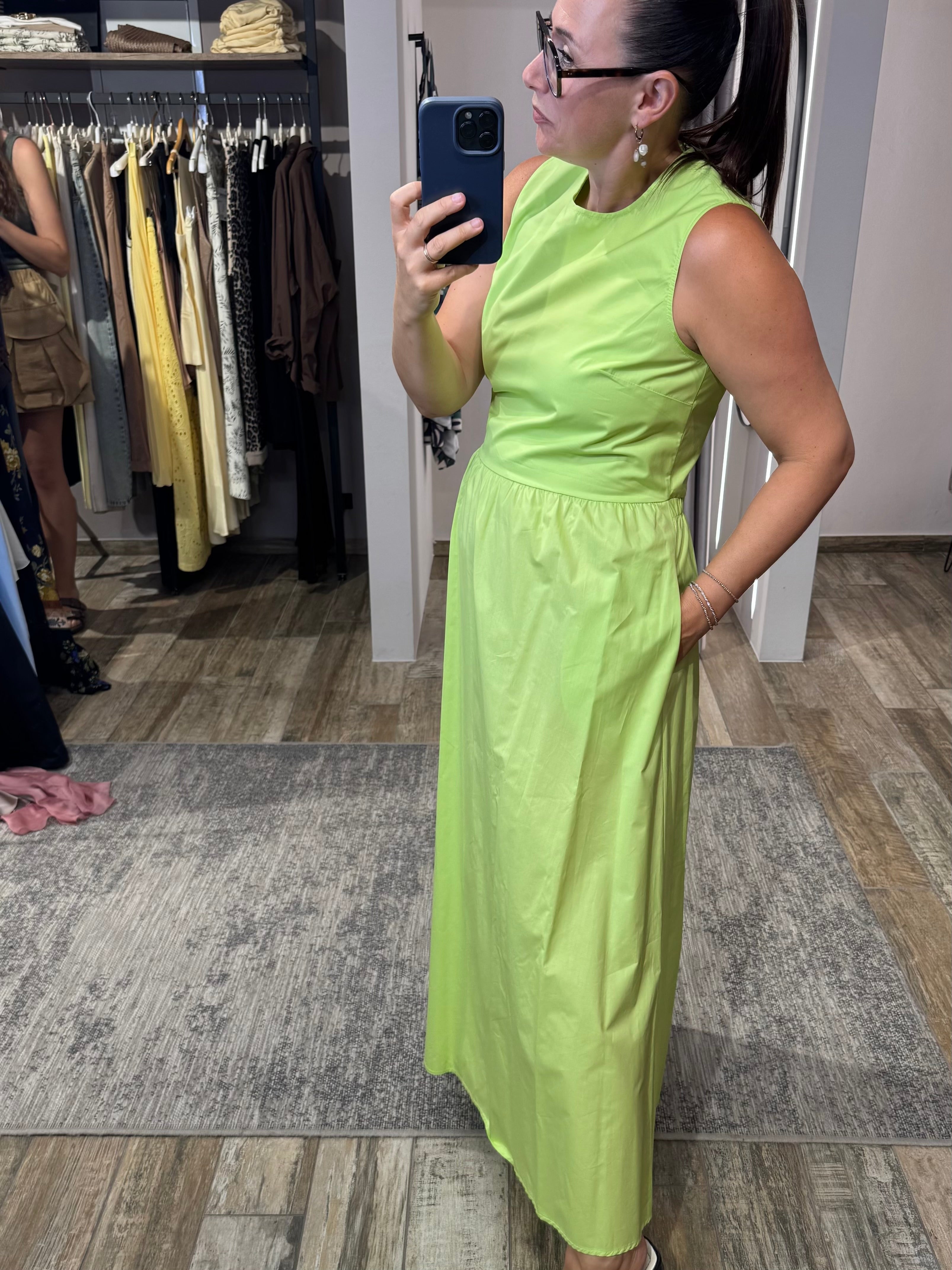 ärmelloses maxi kleid