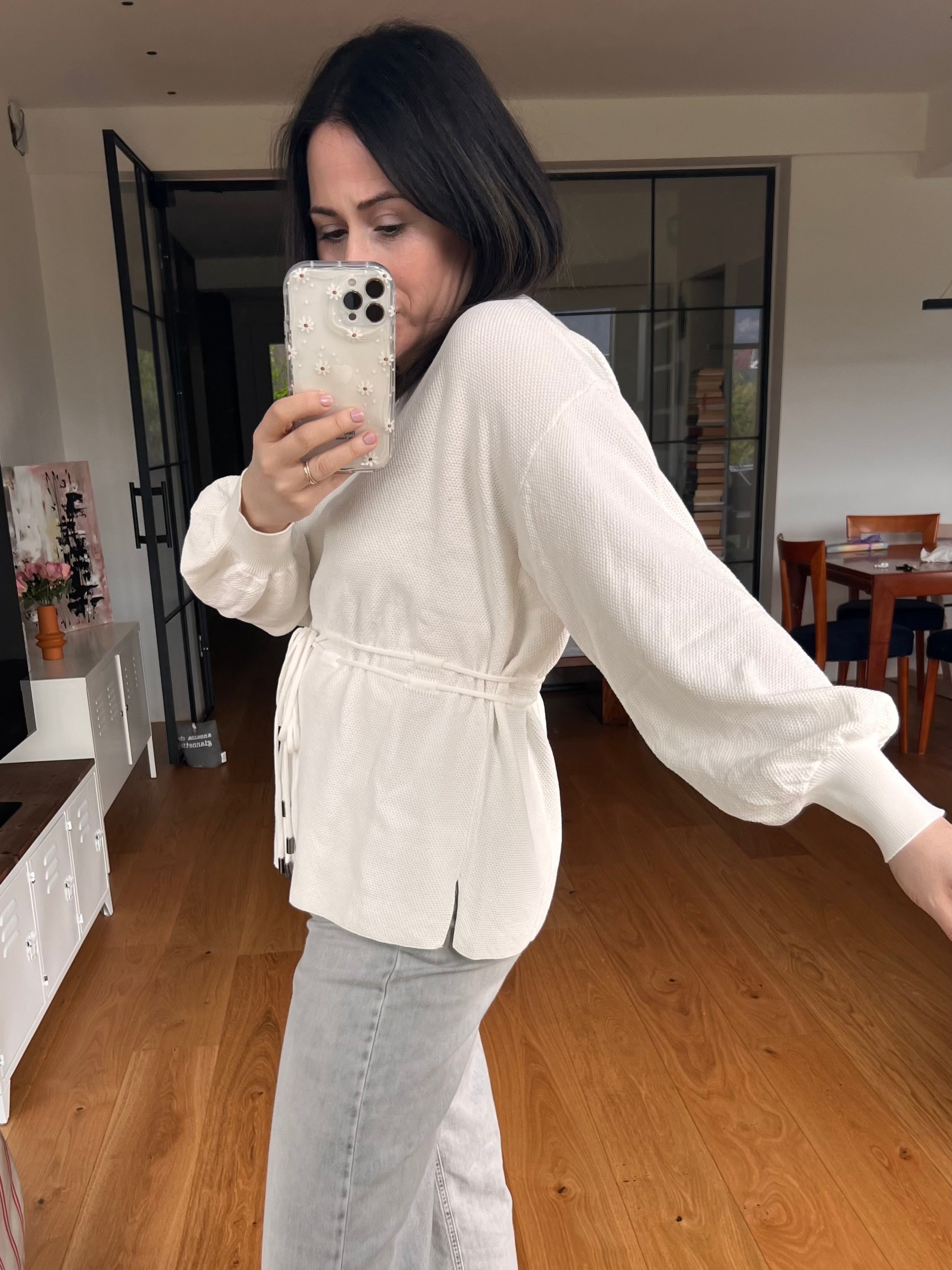 Pullover aus Piqué