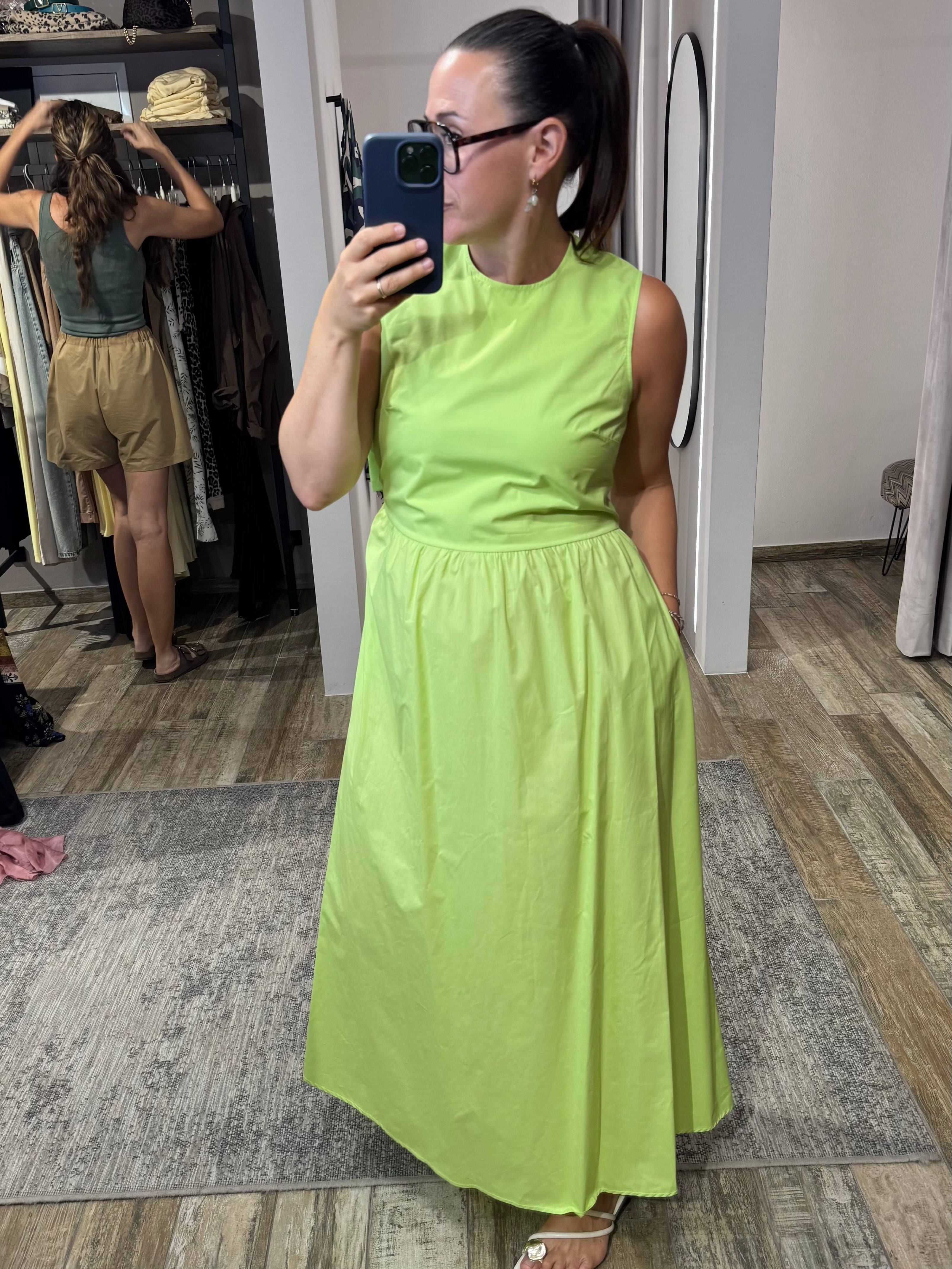 ärmelloses maxi kleid