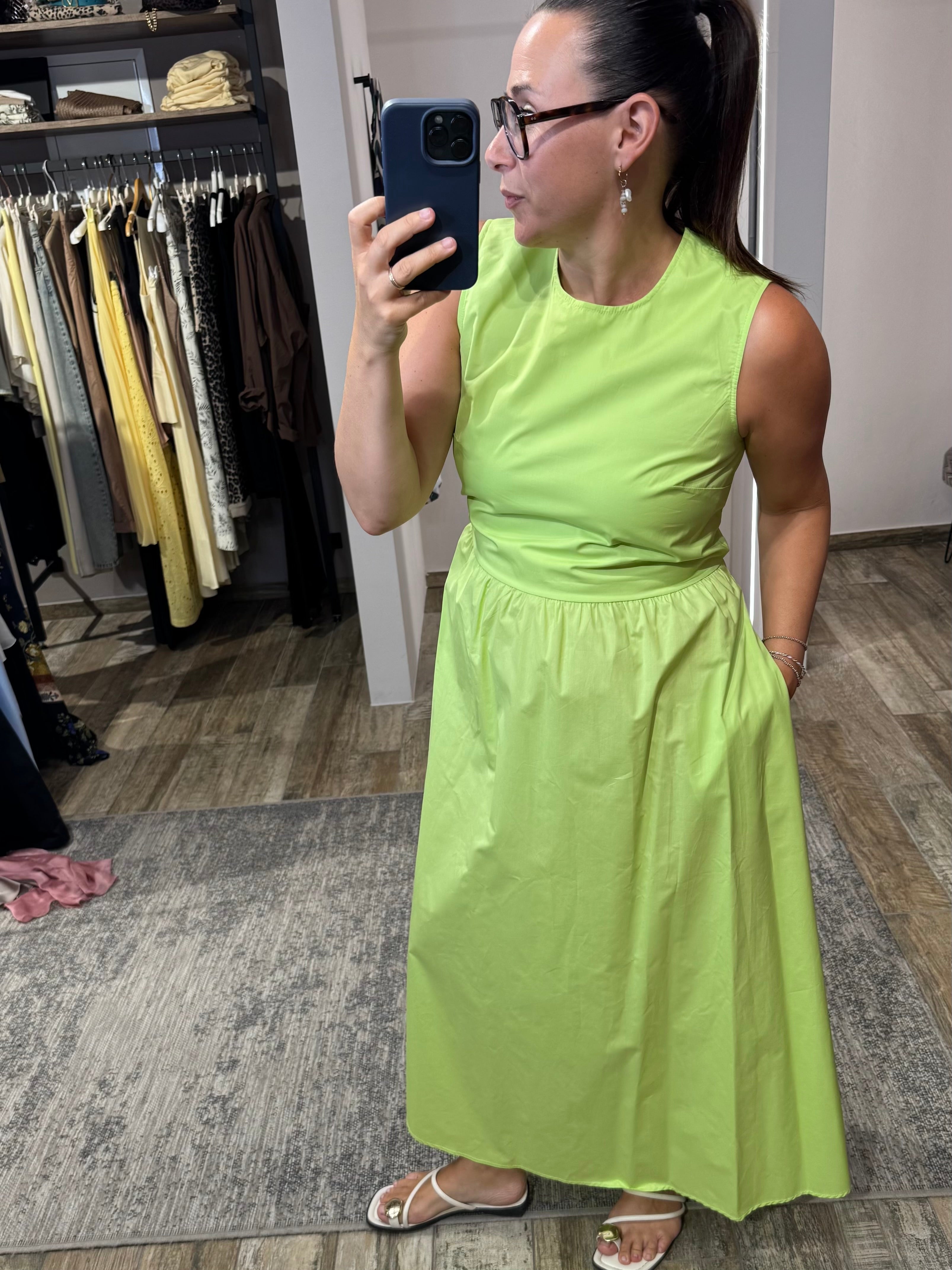 ärmelloses maxi kleid