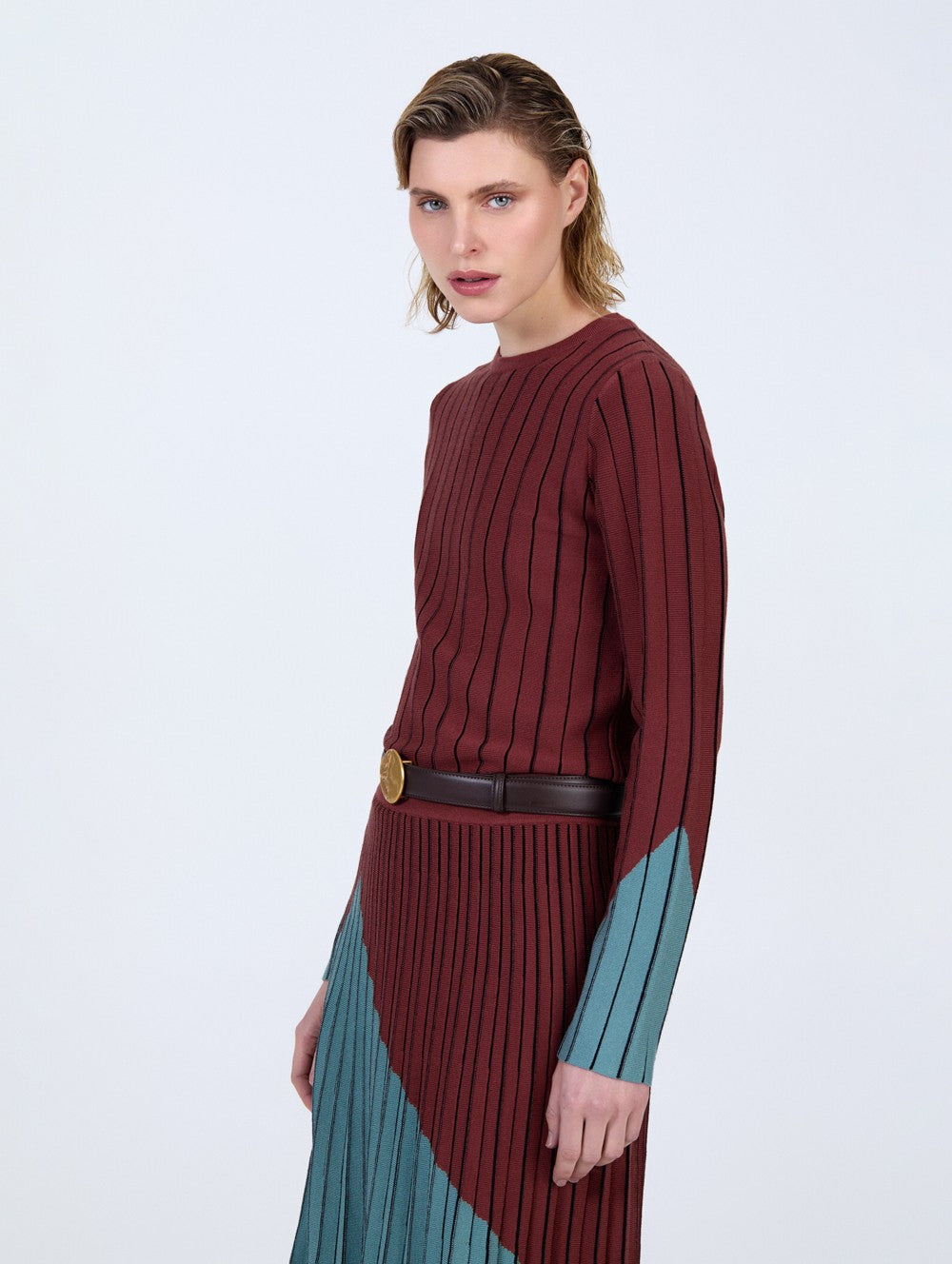 Pullover mit Plissee- Effekt