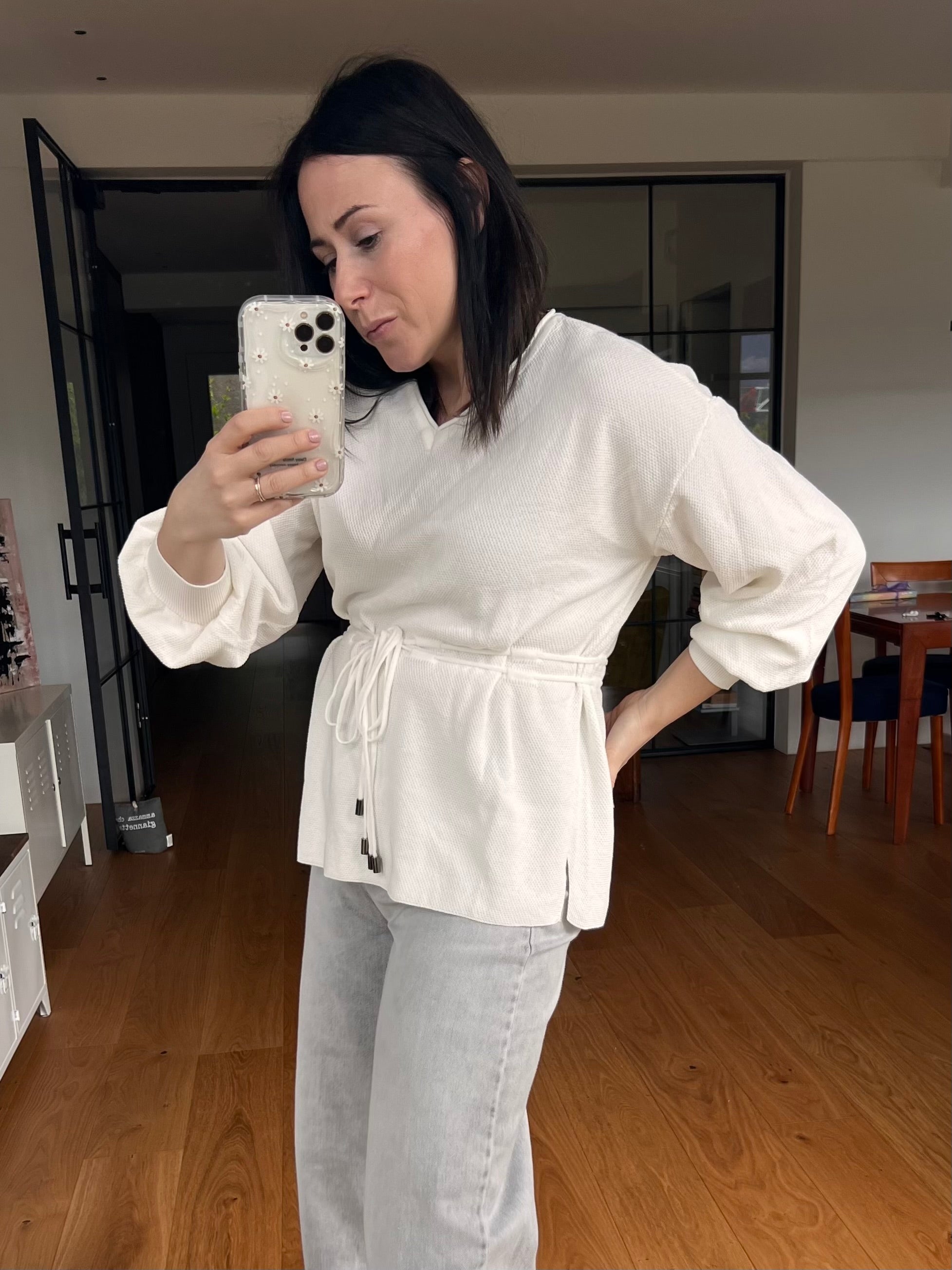 Pullover aus Piqué