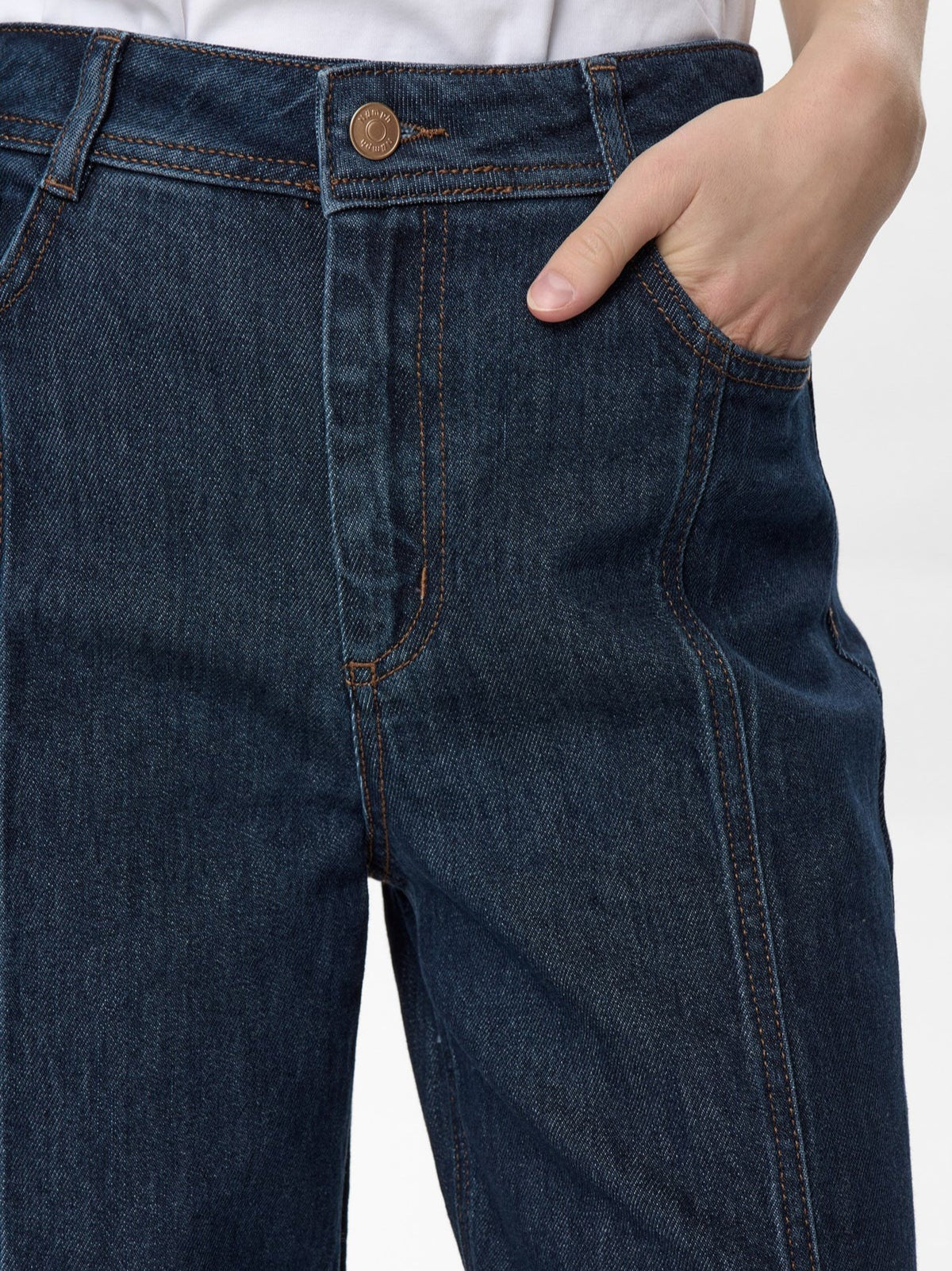 Nuberlin Jeans mit Ziernaht