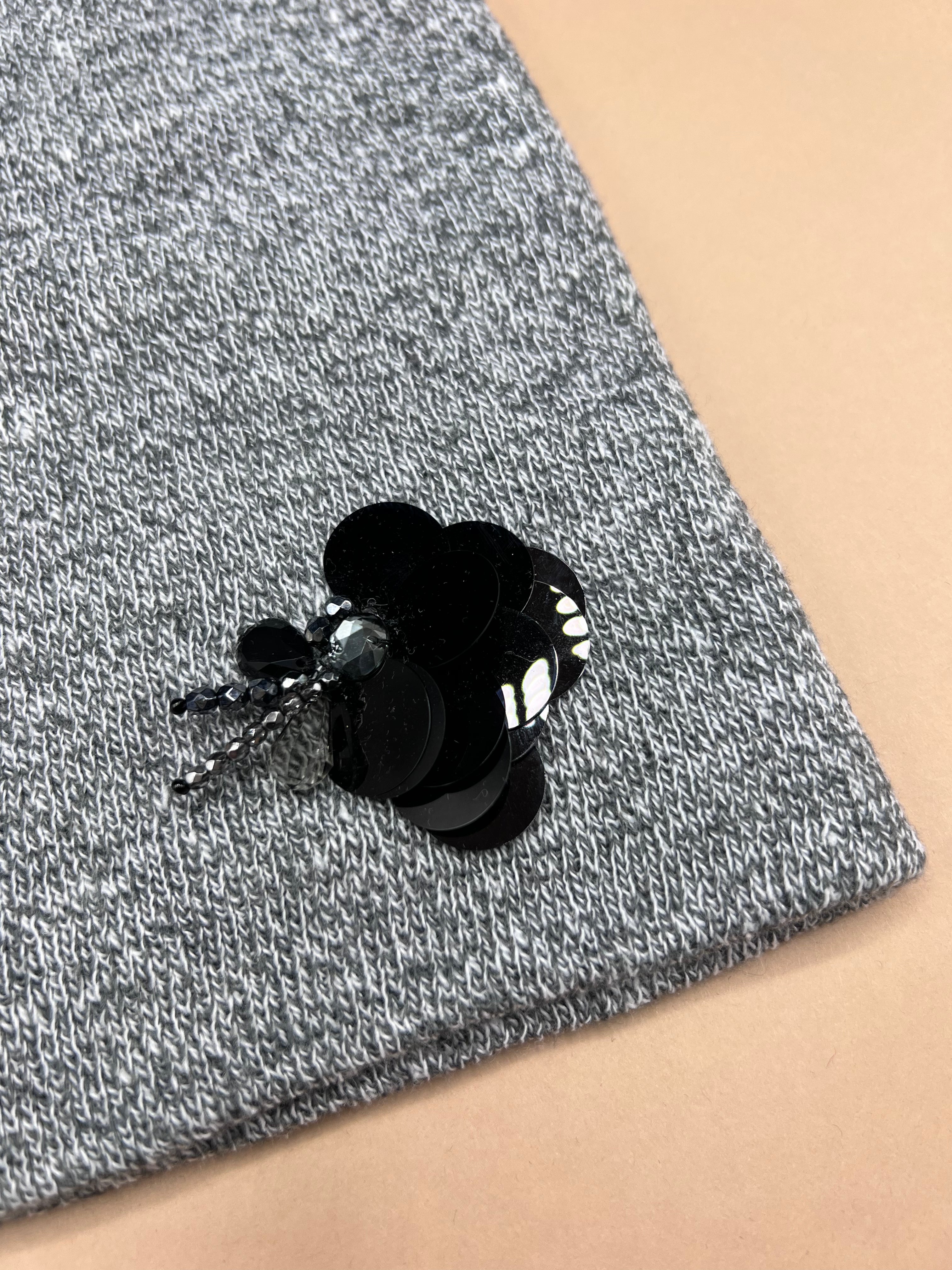 BERRETTO gioiello grigio melange