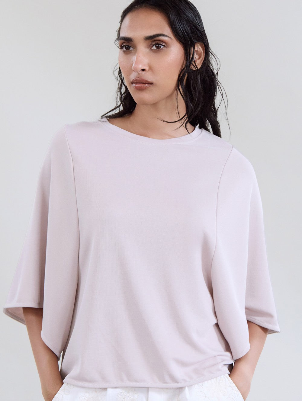 T-Shirt mit Fledermausärmel