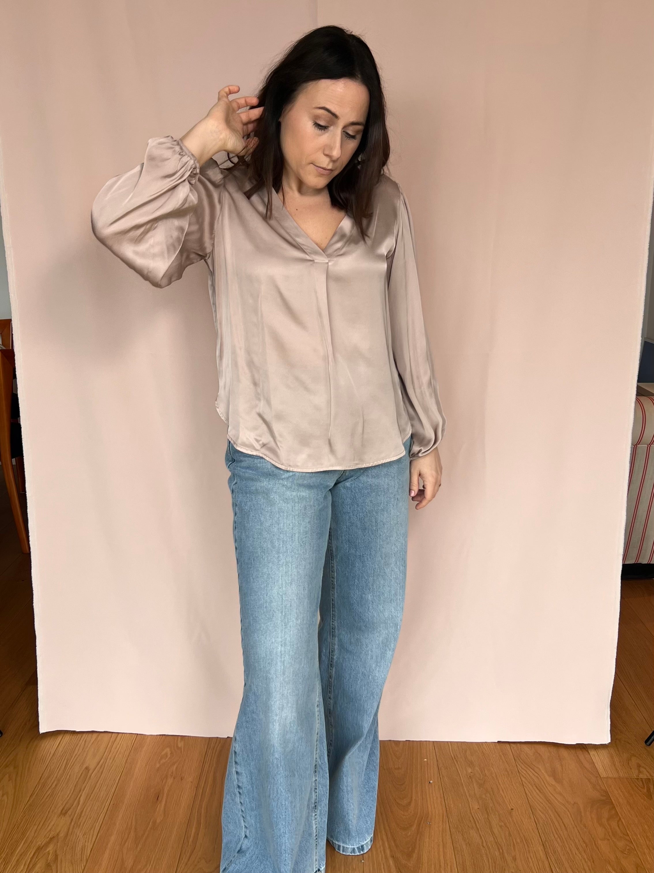 Satin Bluse