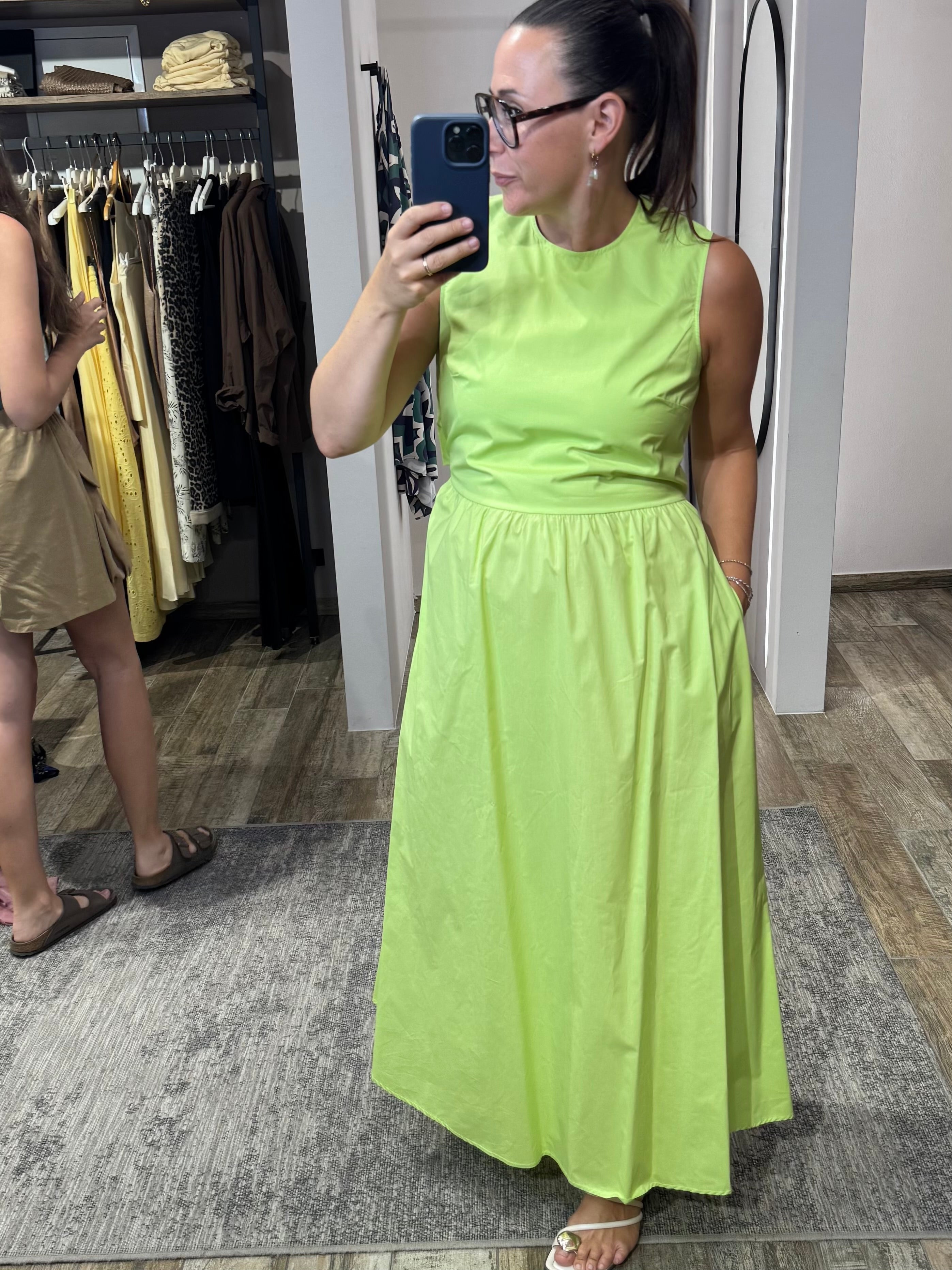 ärmelloses maxi kleid