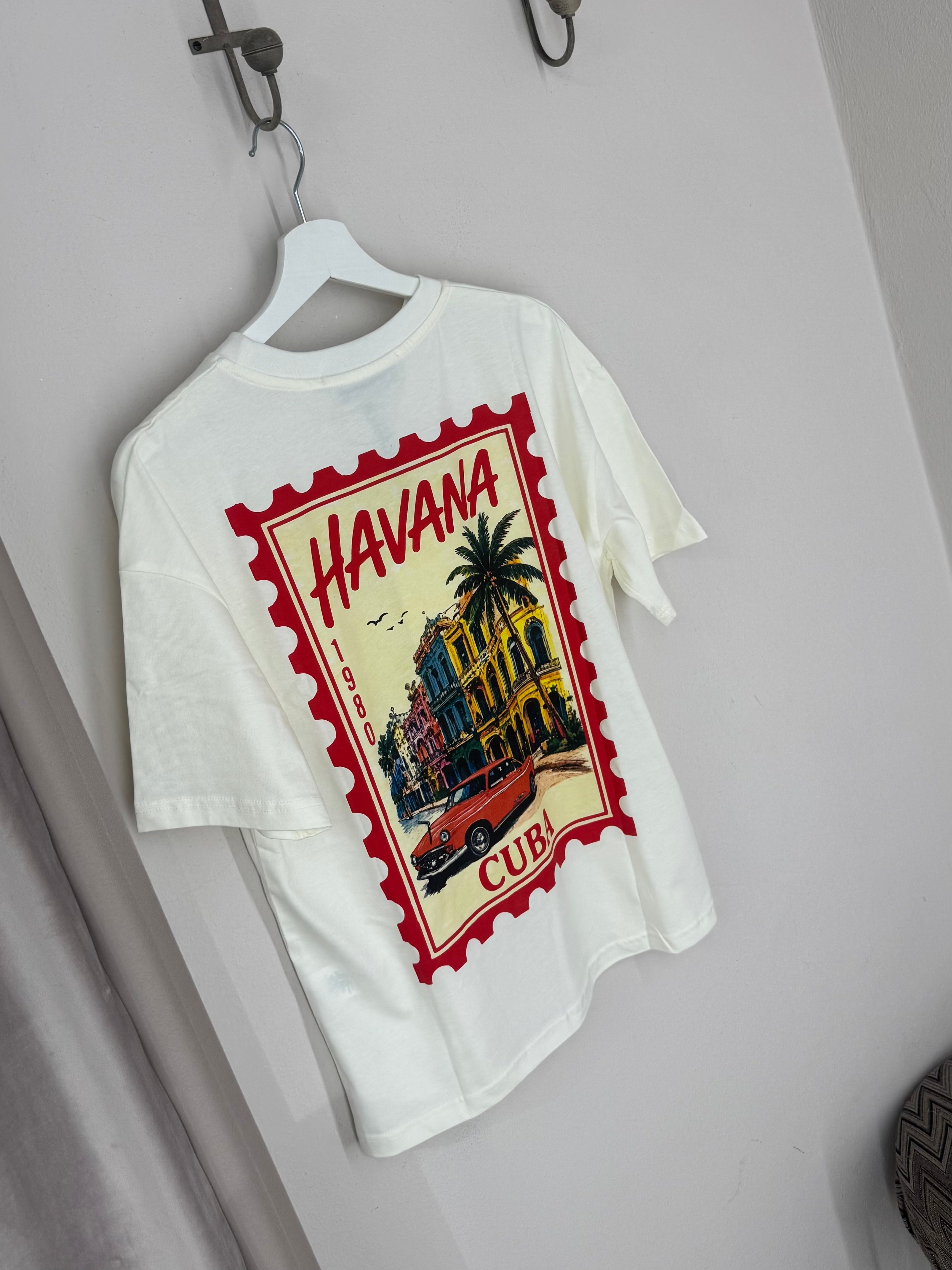T-Shirt mit Rücken Print