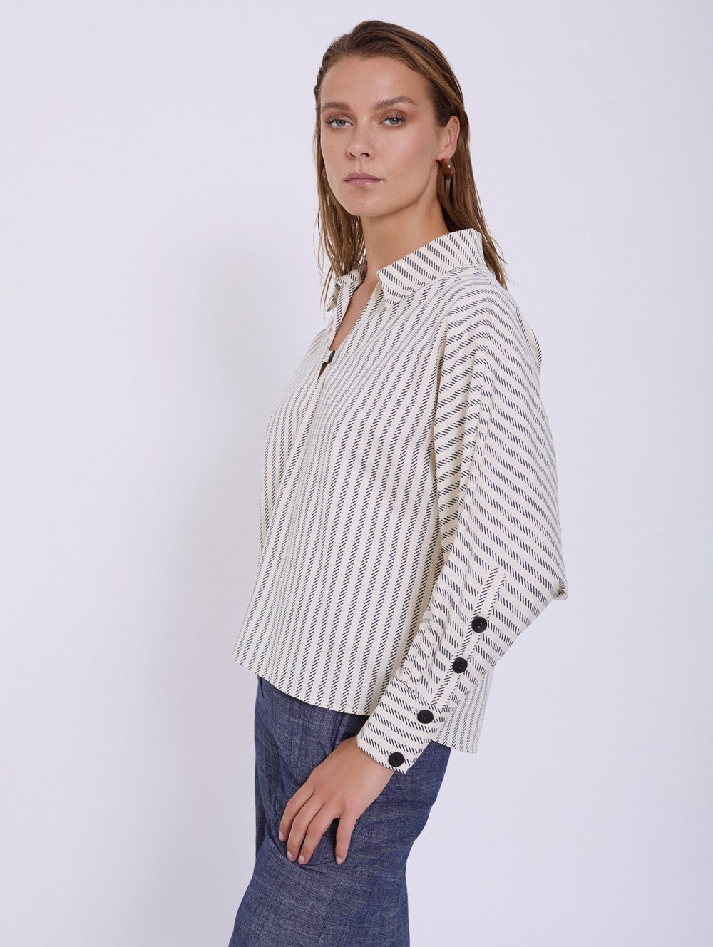 Camicia stampata a righe