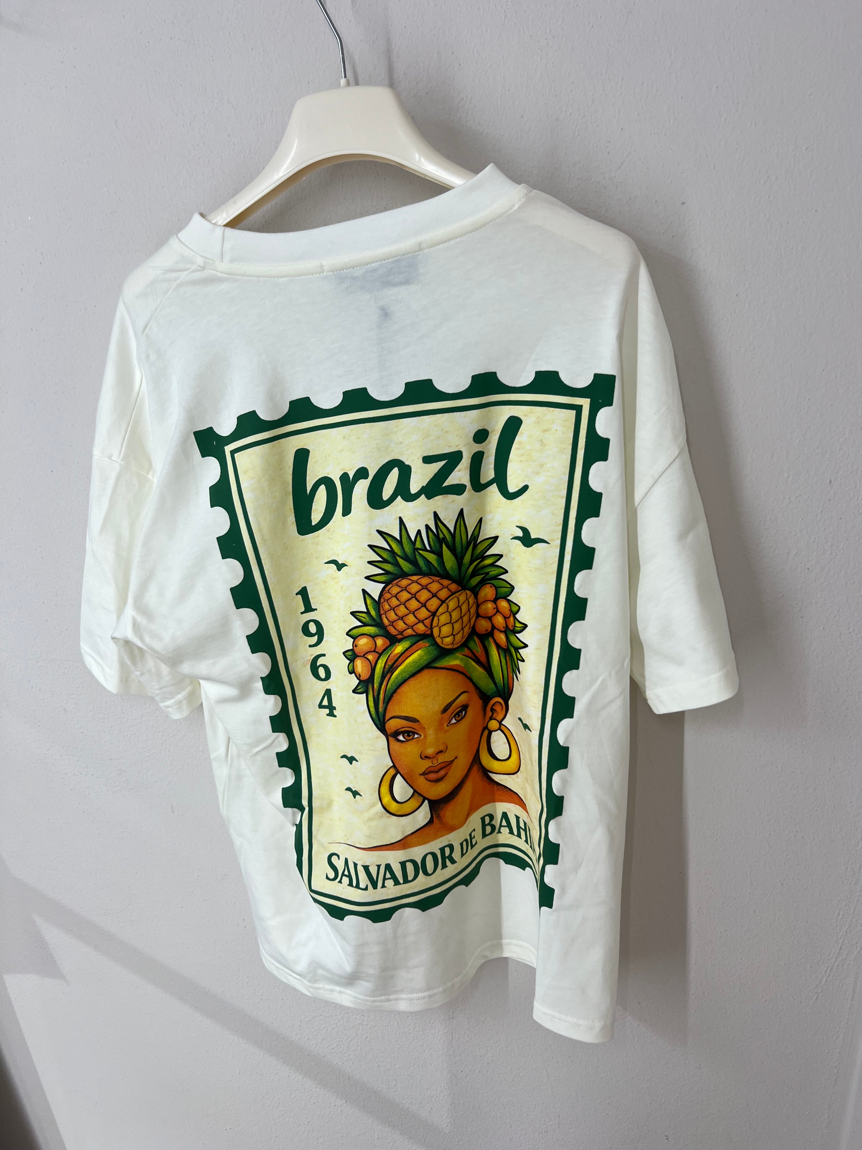 T-Shirt mit Rücken Print