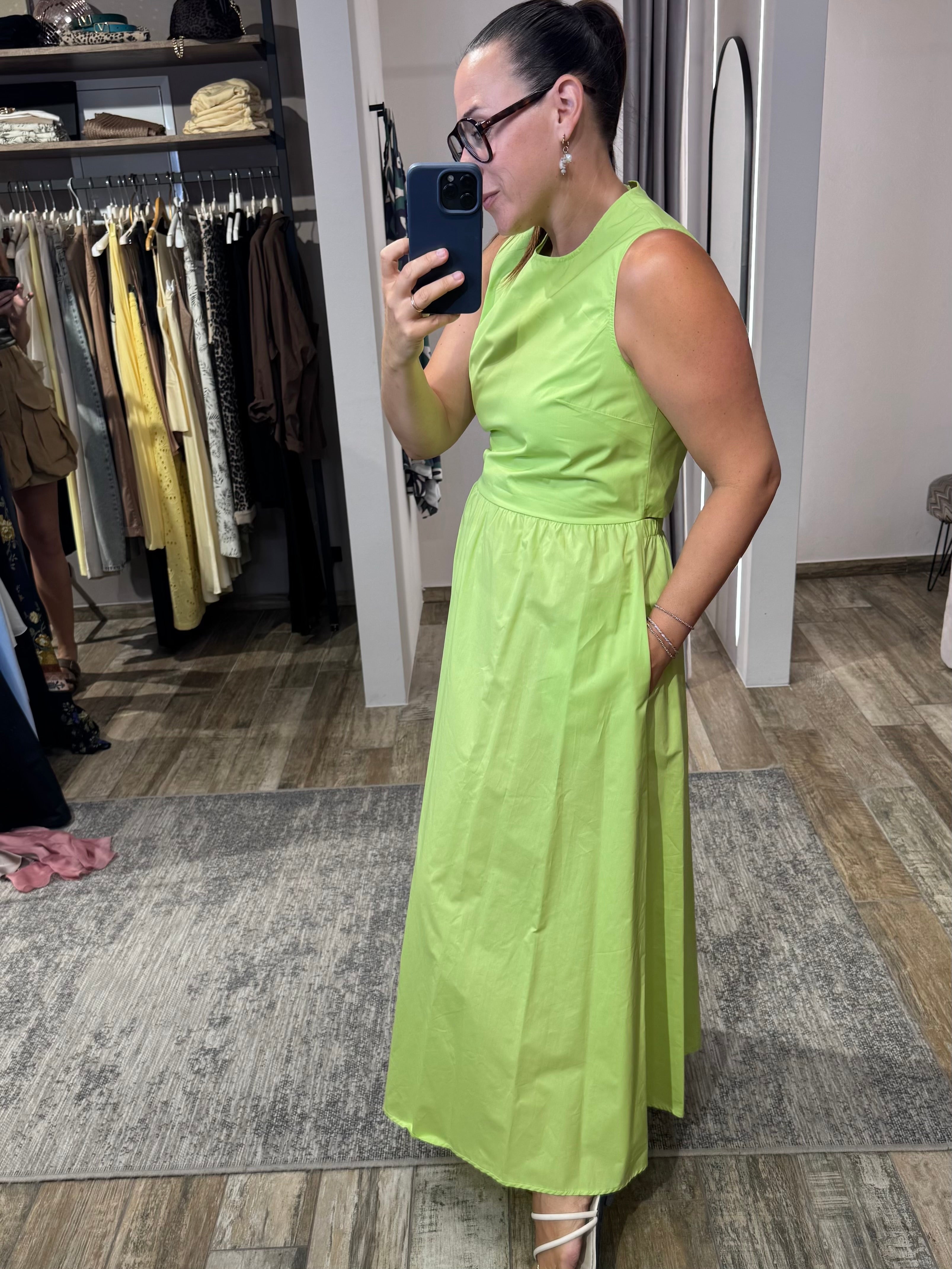 ärmelloses maxi kleid
