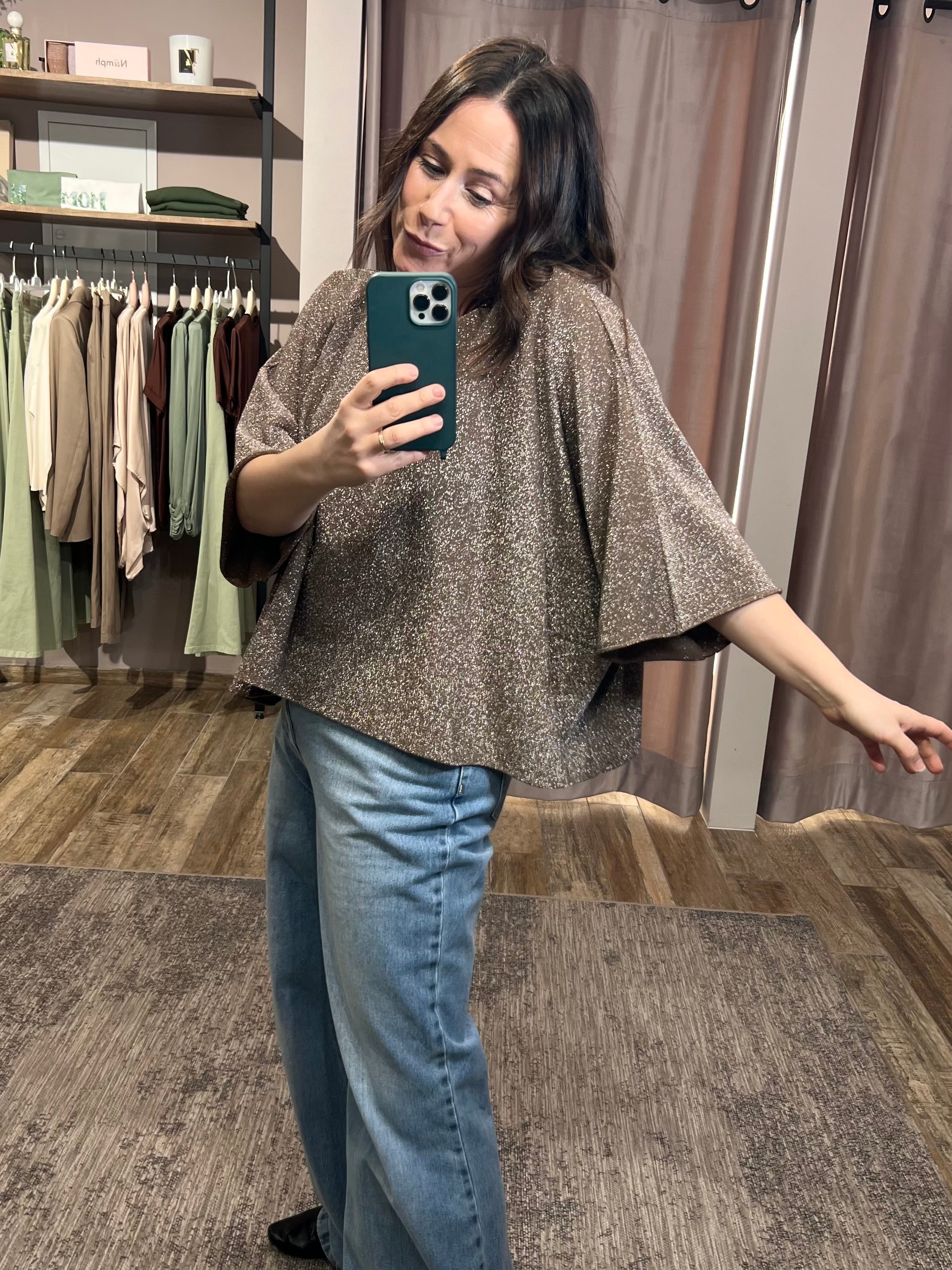 Pulli Oversized con Glitter