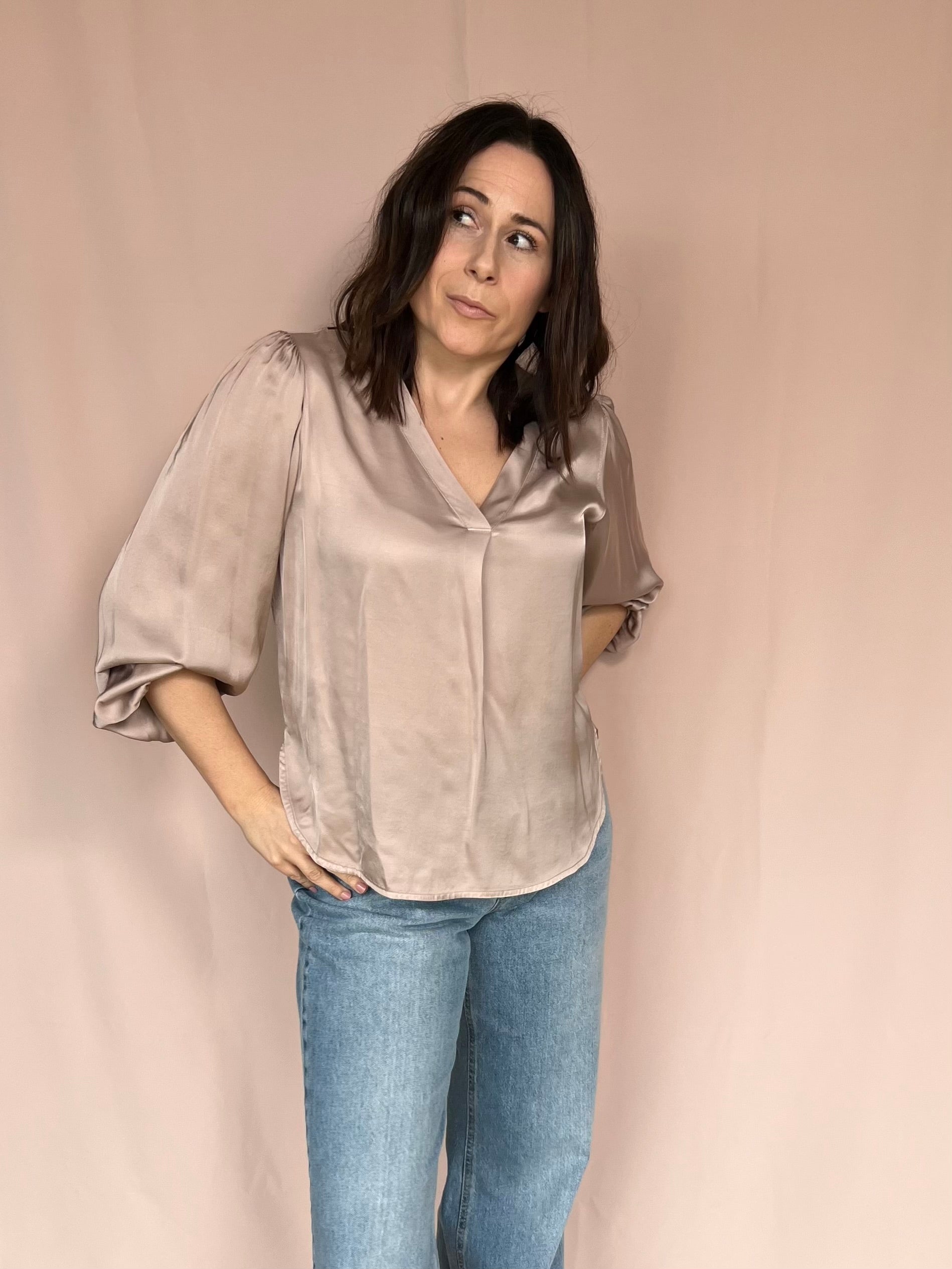 Satin Bluse