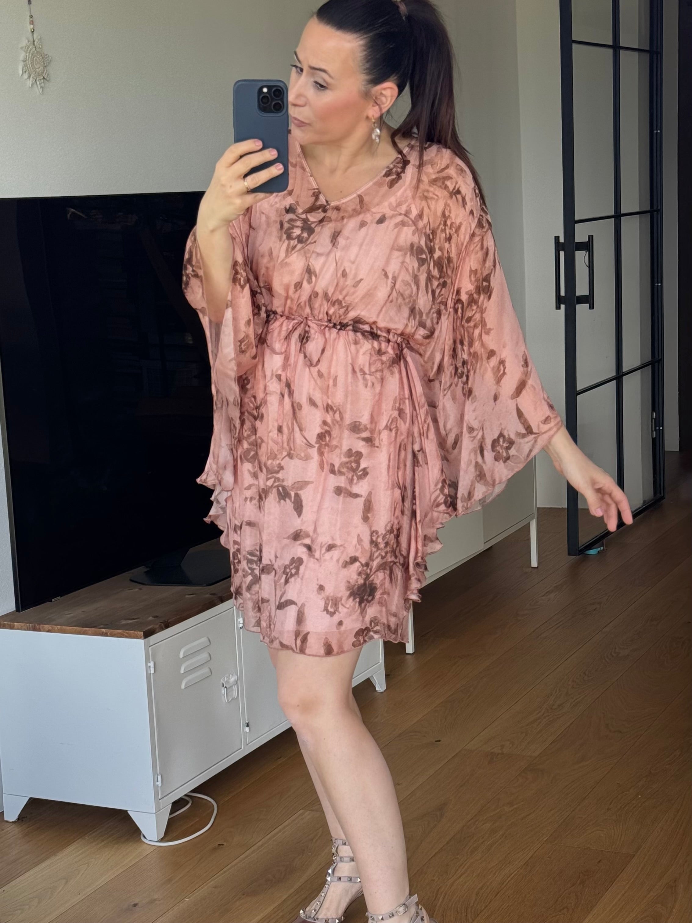 kurzes kleid mit coulisse