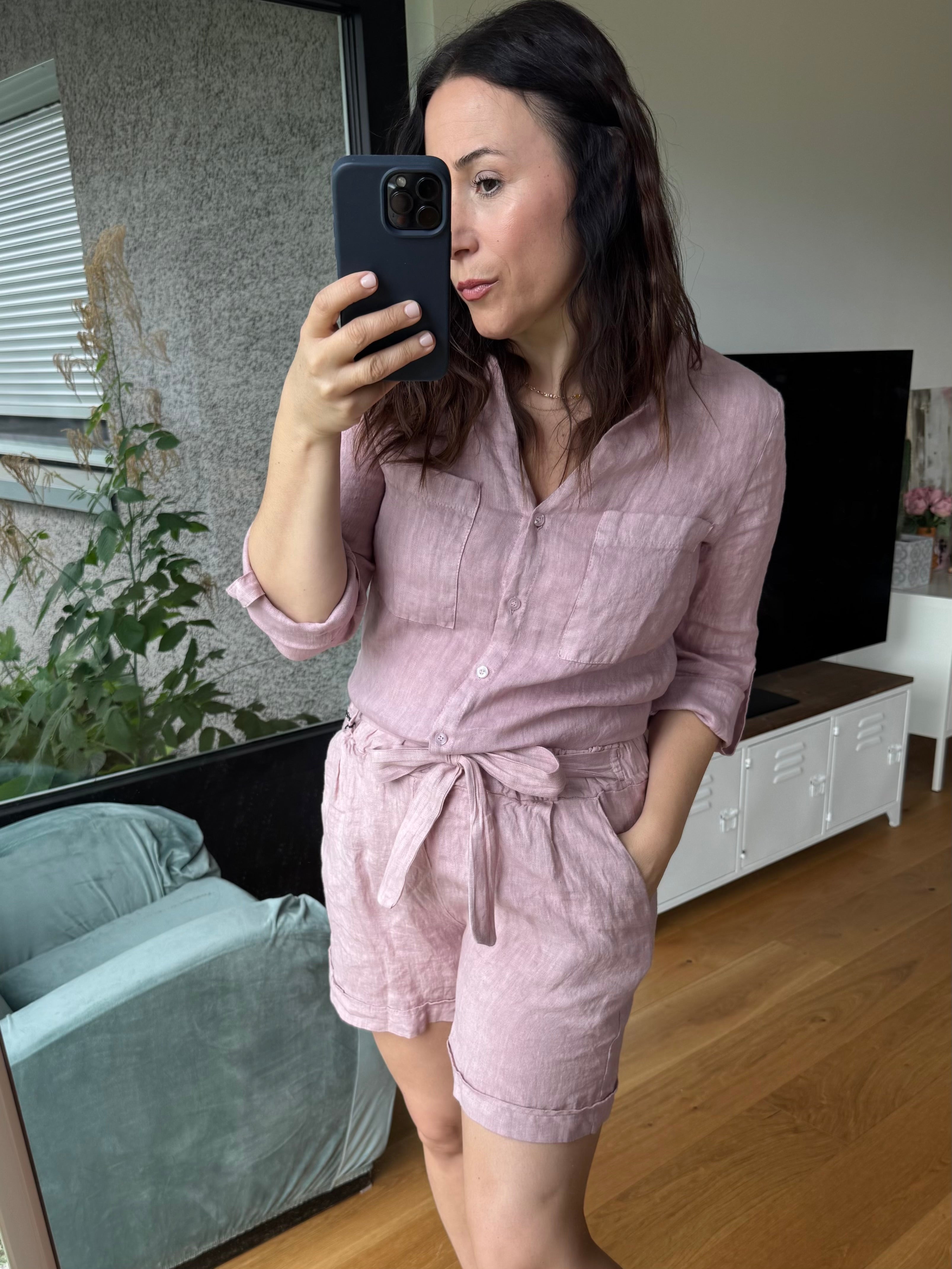 Leinen Bluse