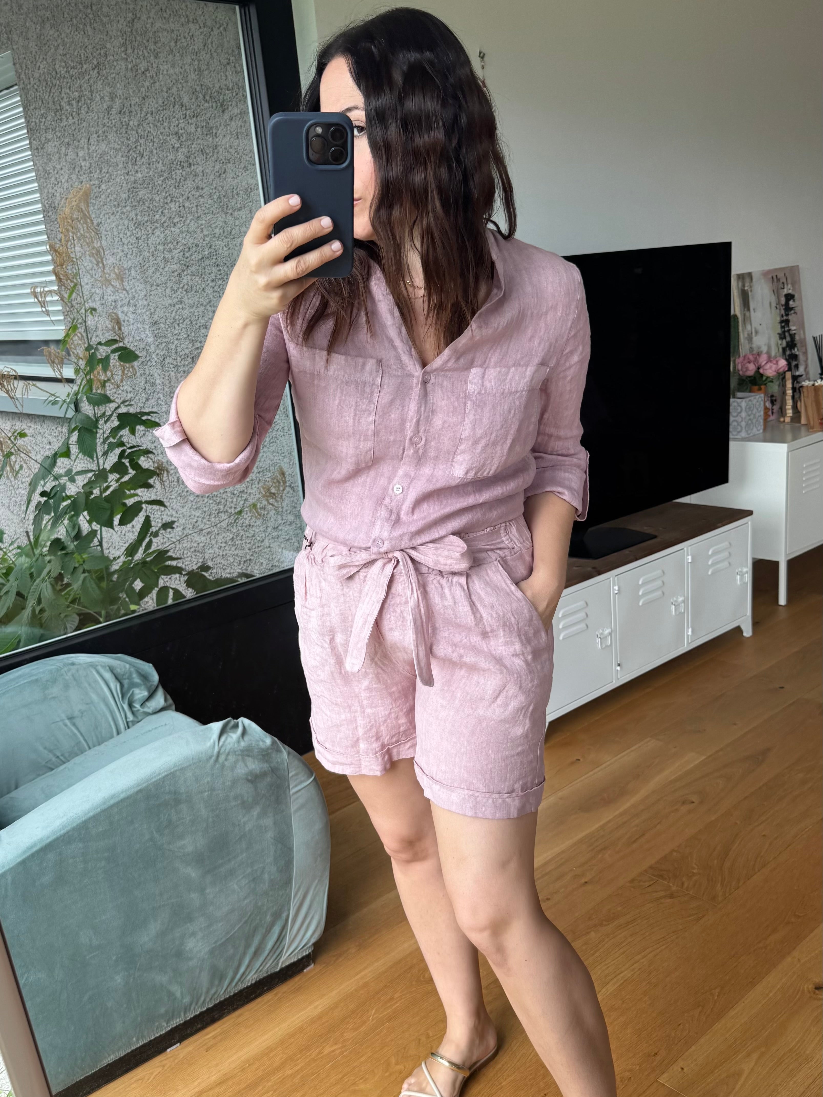 Leinen Bluse