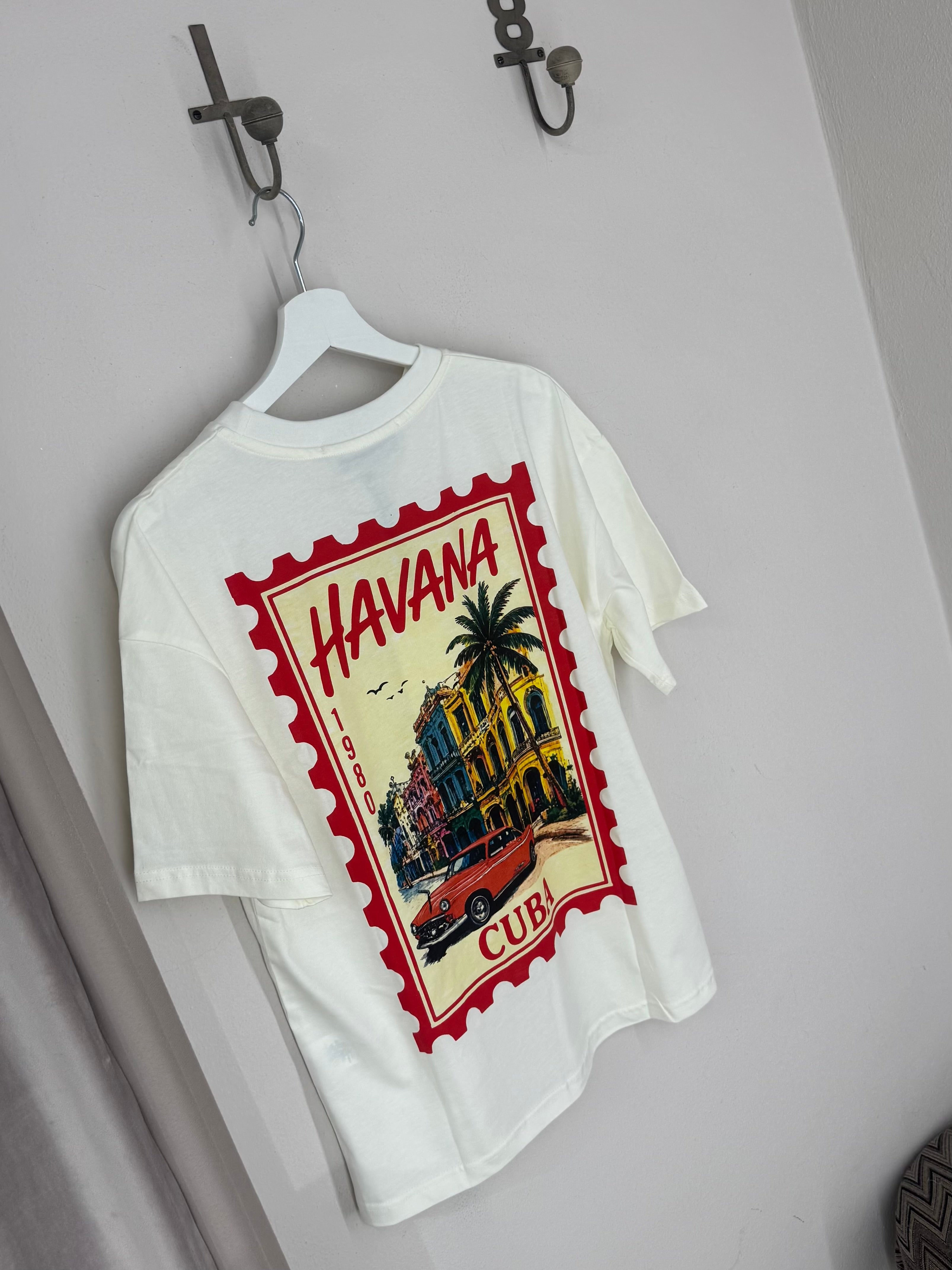 T-Shirt mit Rücken Print
