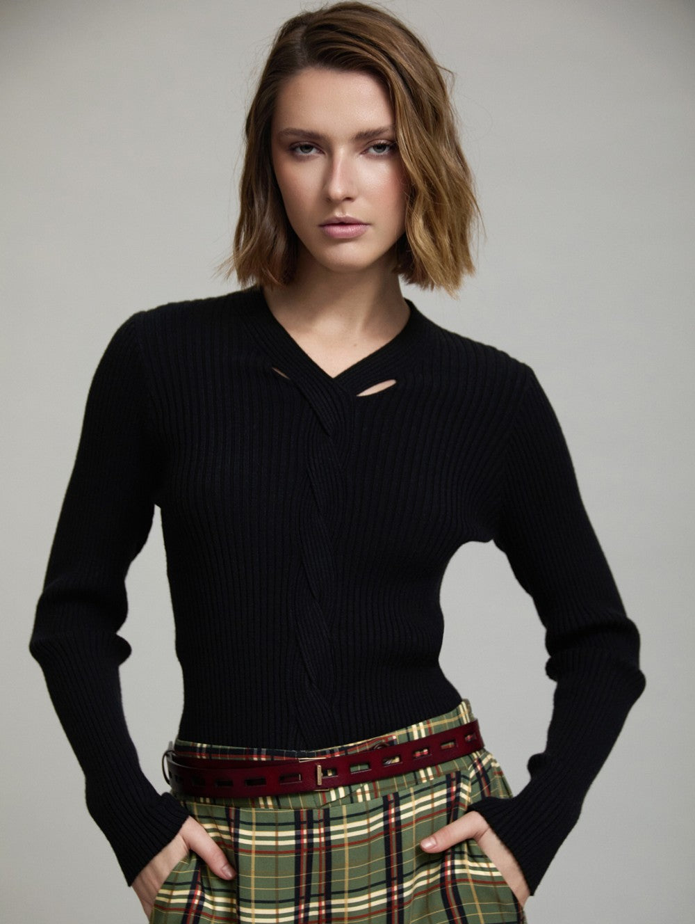 Pulli mit Zopfmuster