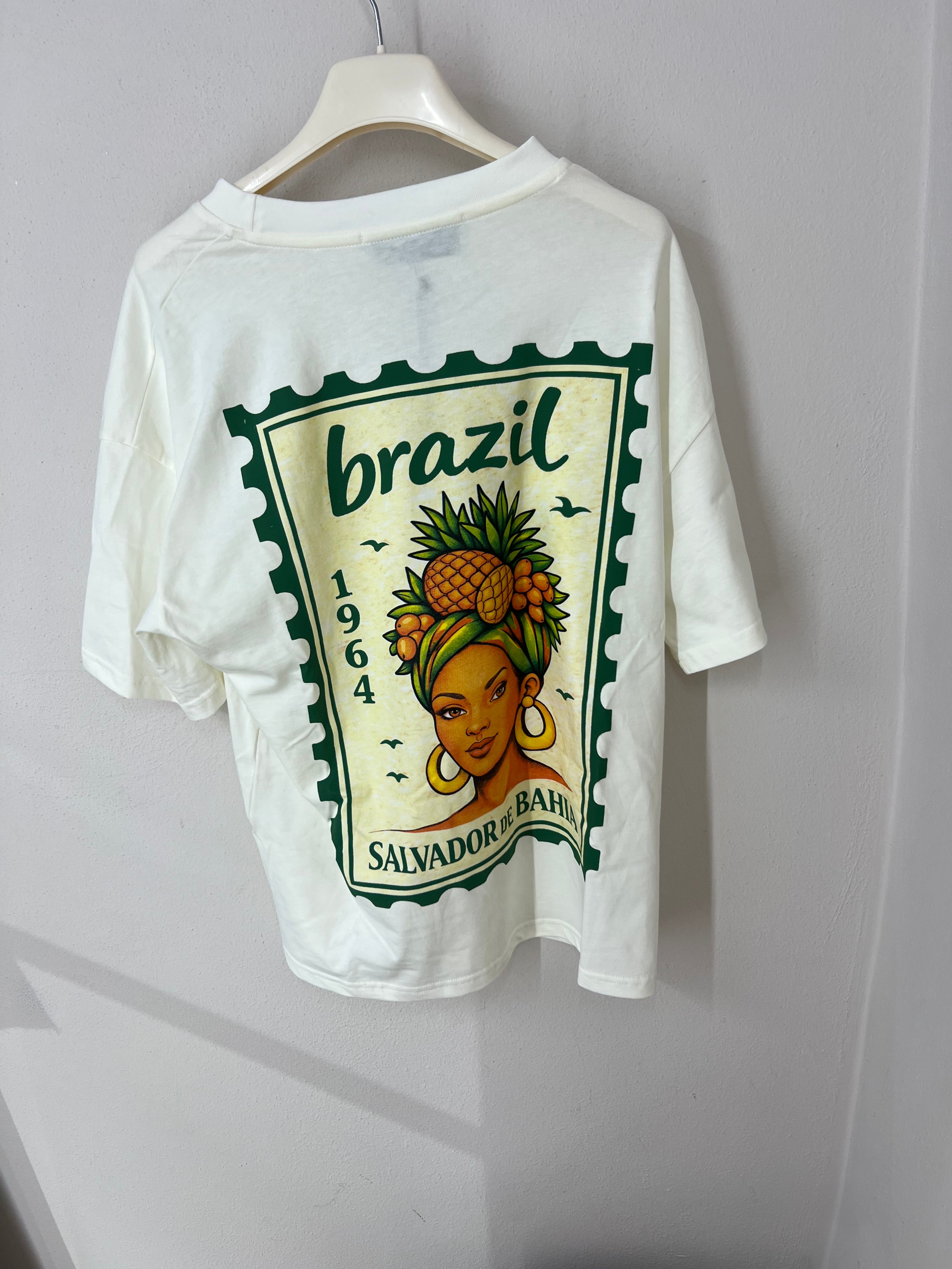 T-Shirt mit Rücken Print