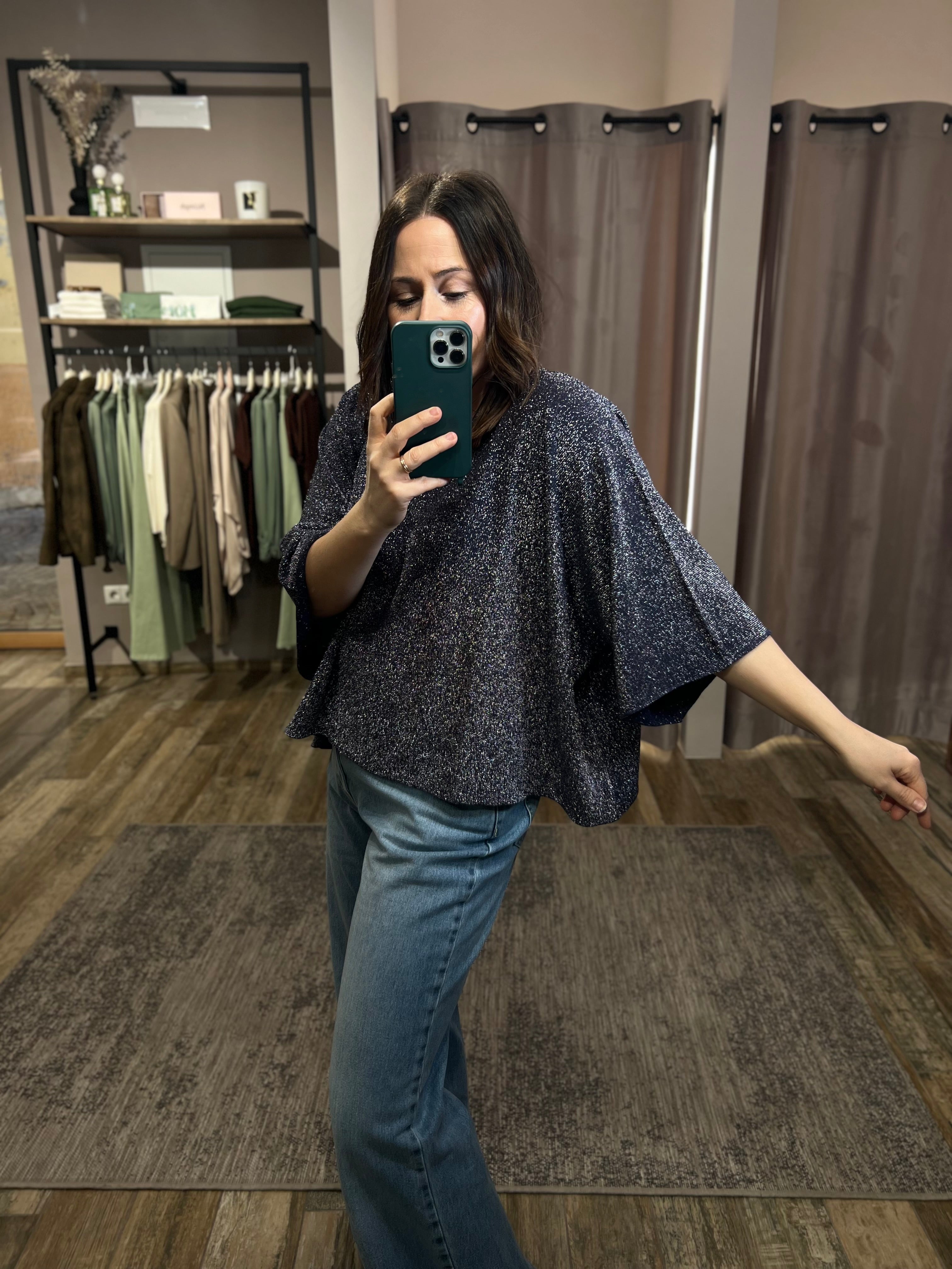 Pulli Oversized con Glitter