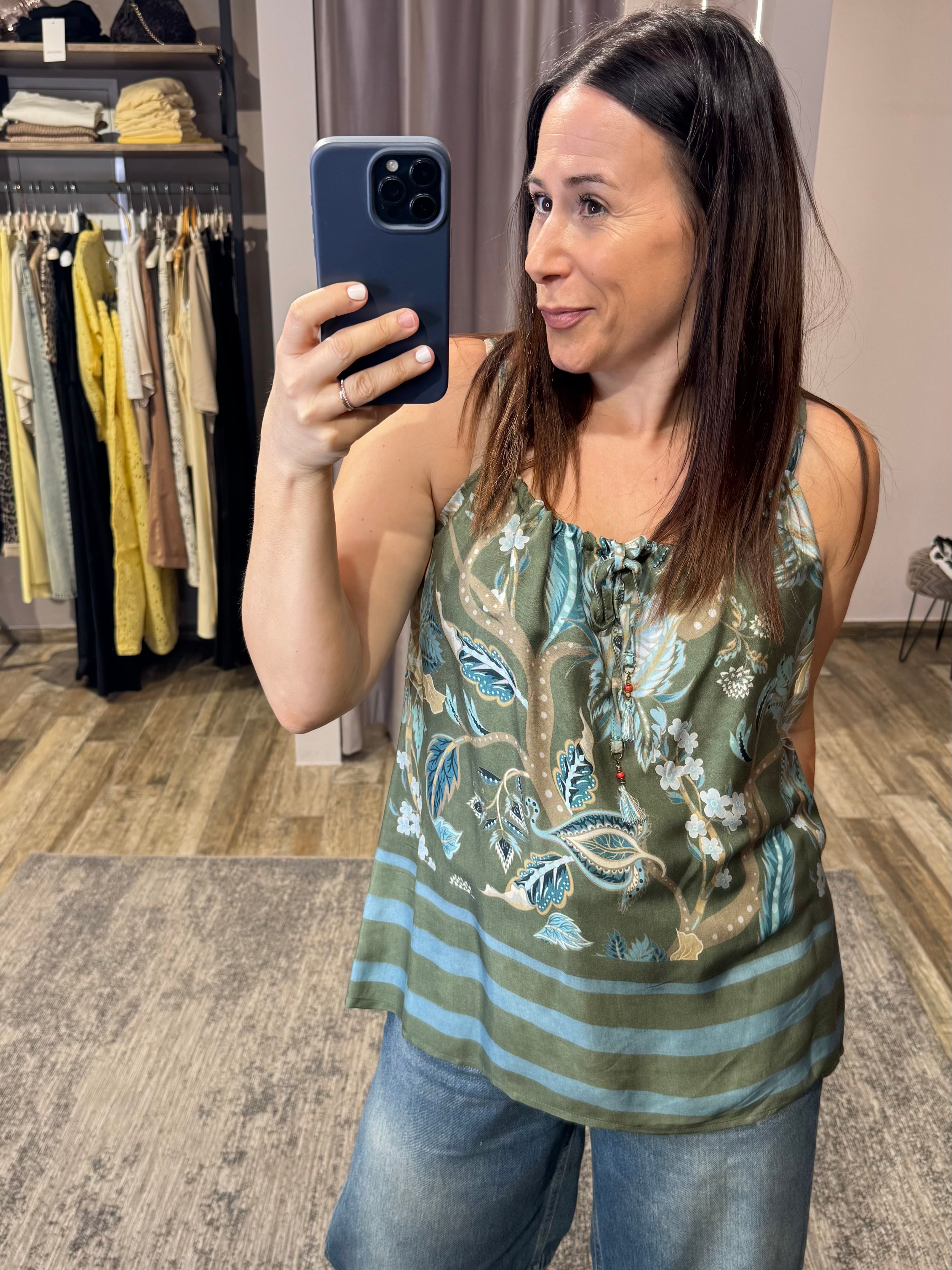 Top mit Floralemprint