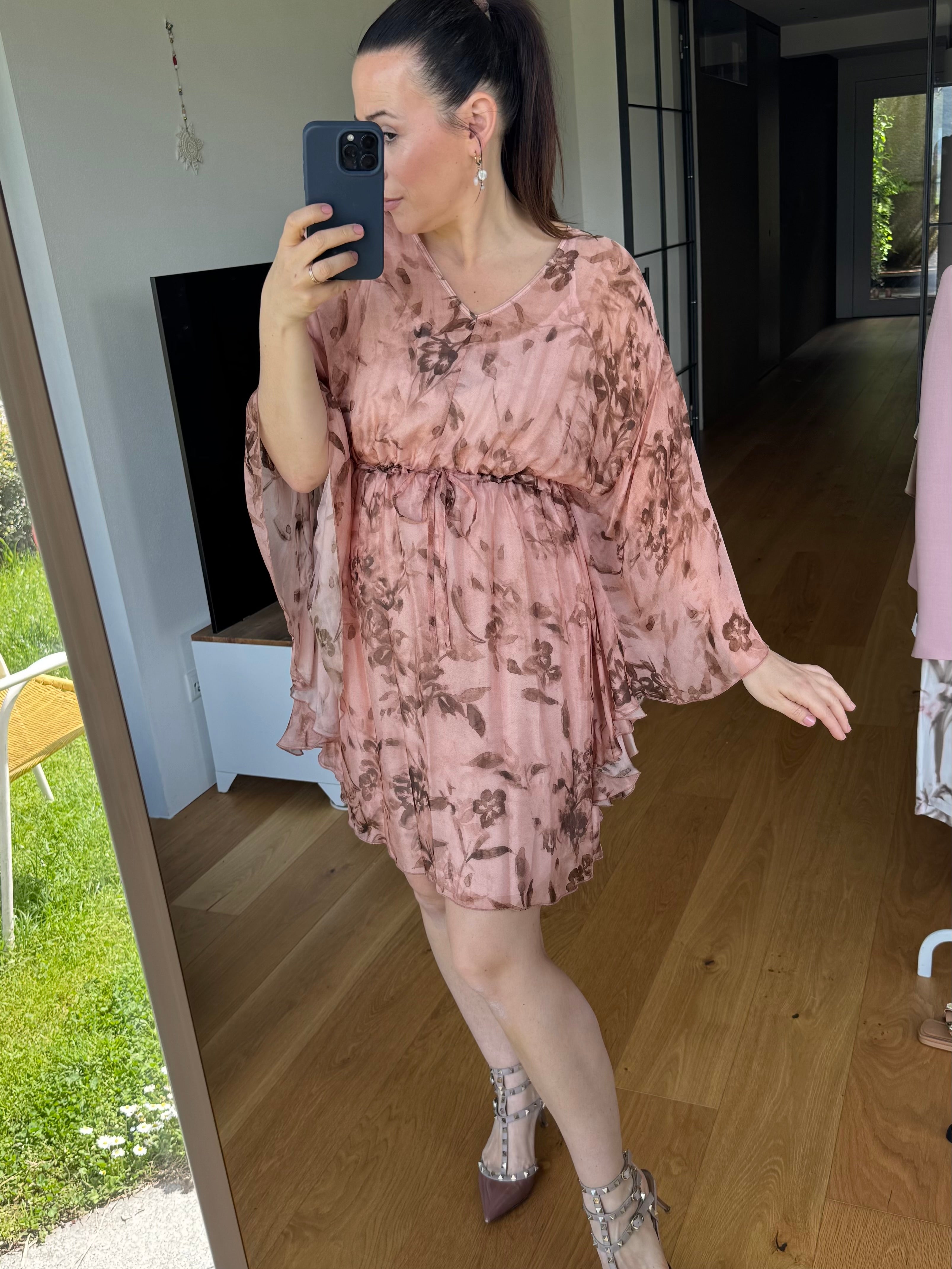 kurzes kleid mit coulisse
