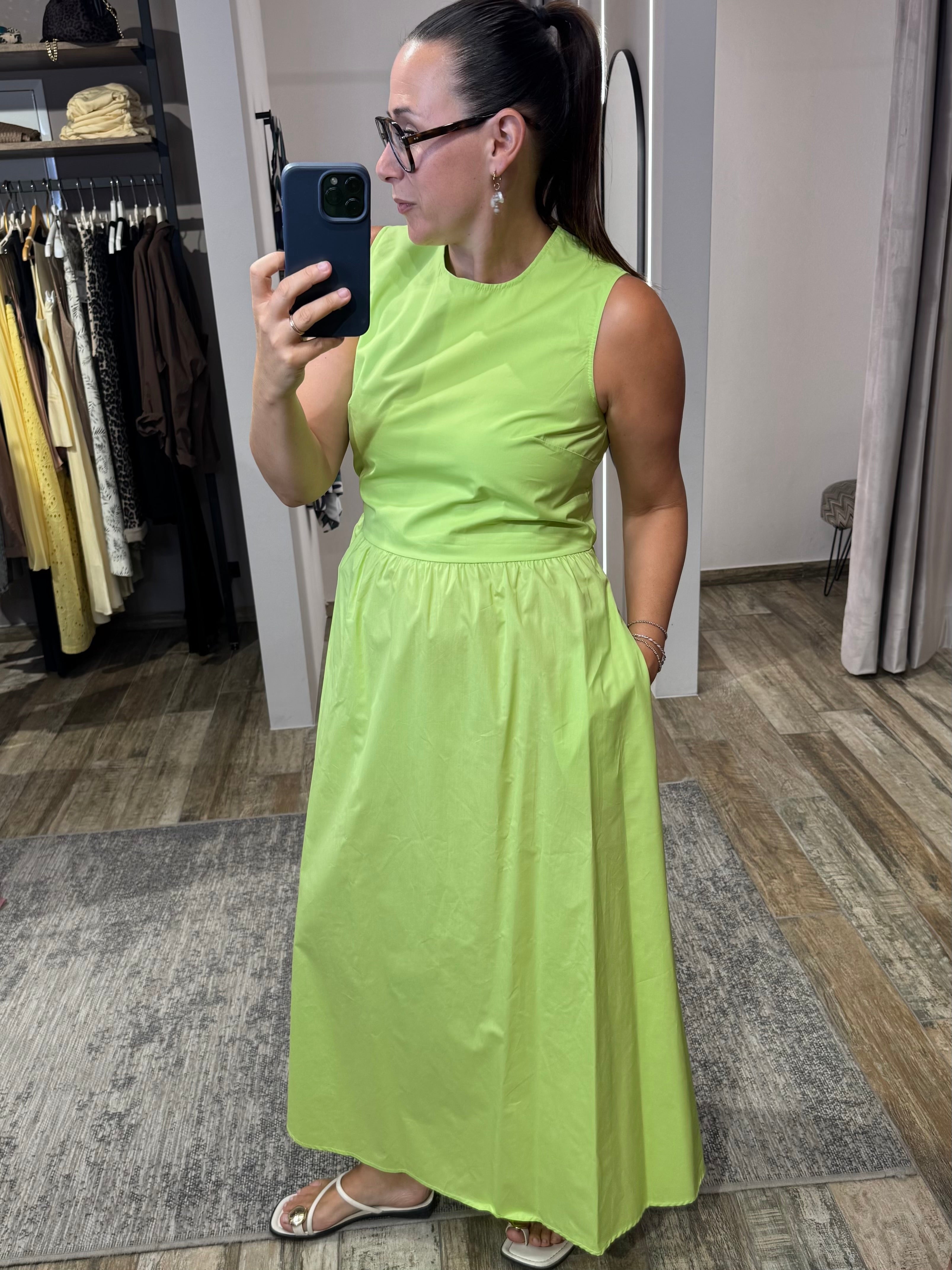 ärmelloses maxi kleid