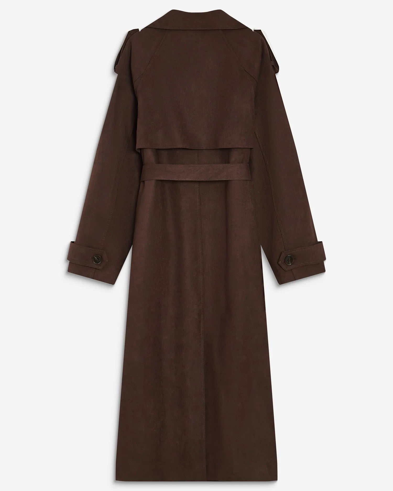 Astrid Trenchcoat aus Veloursleder
