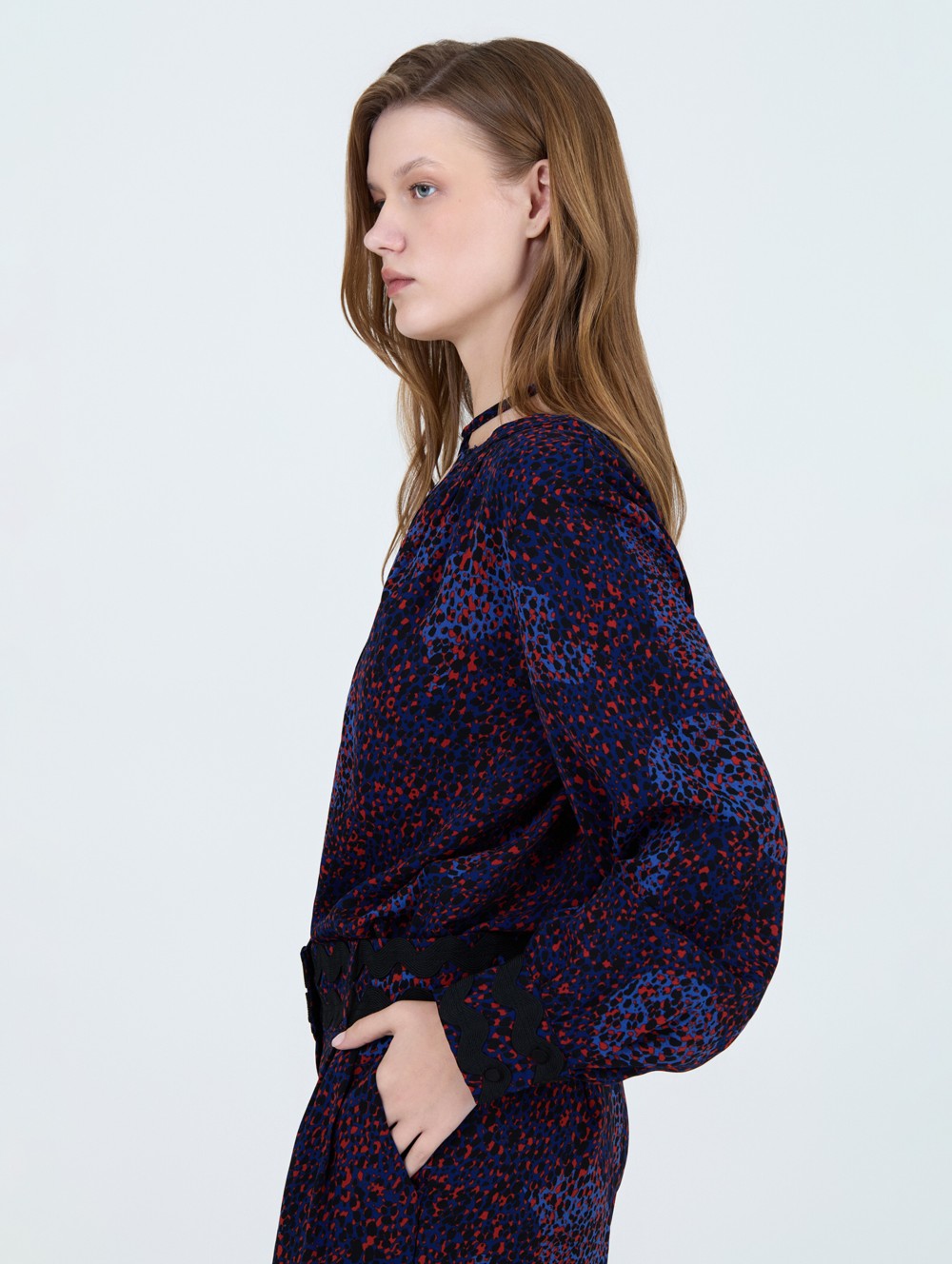 Bluse mit Print