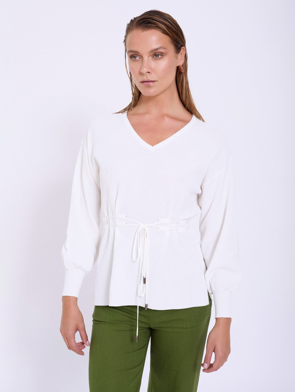 Pullover aus Piqué
