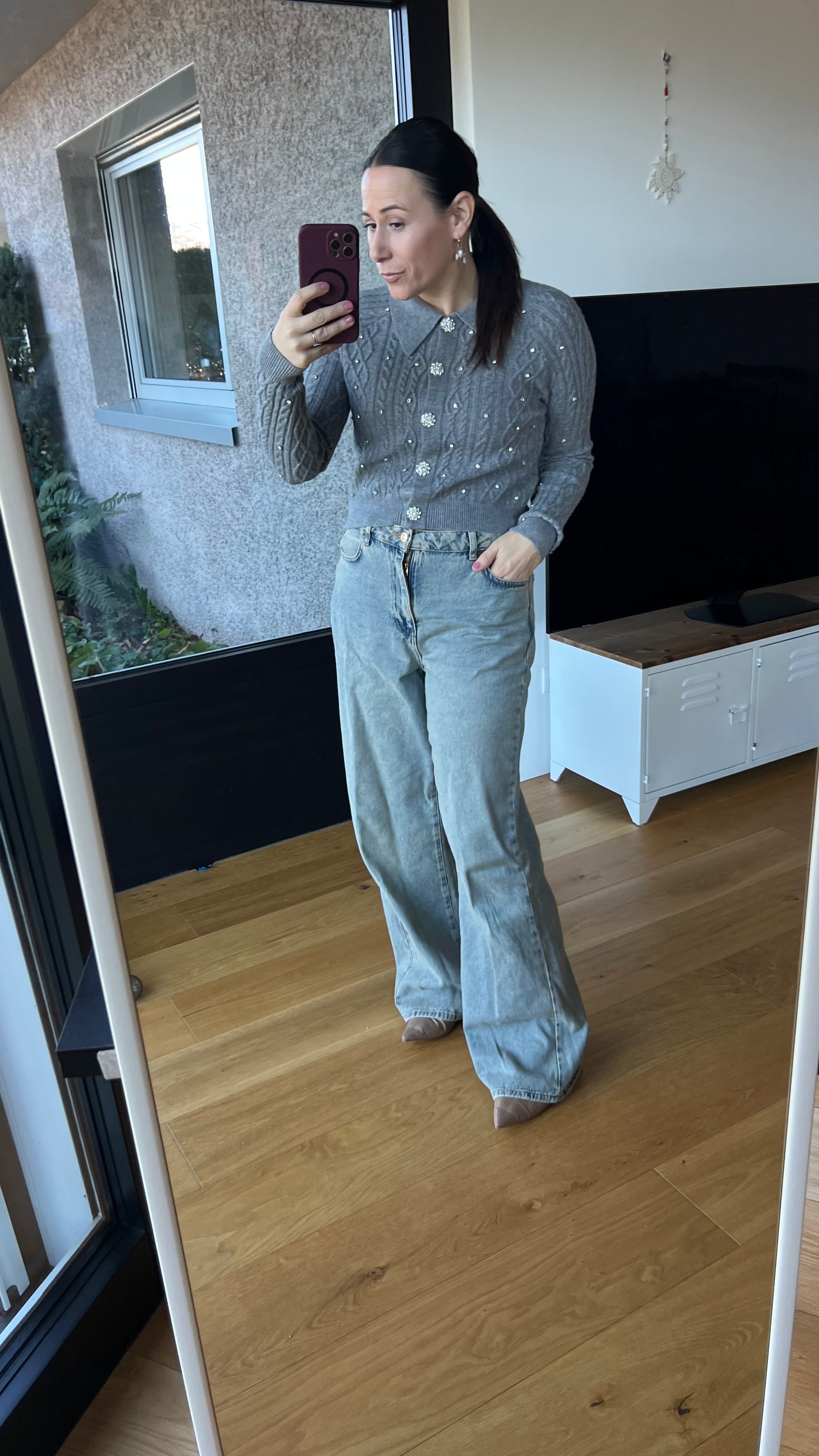 Pulli mit Strass Aplikationen