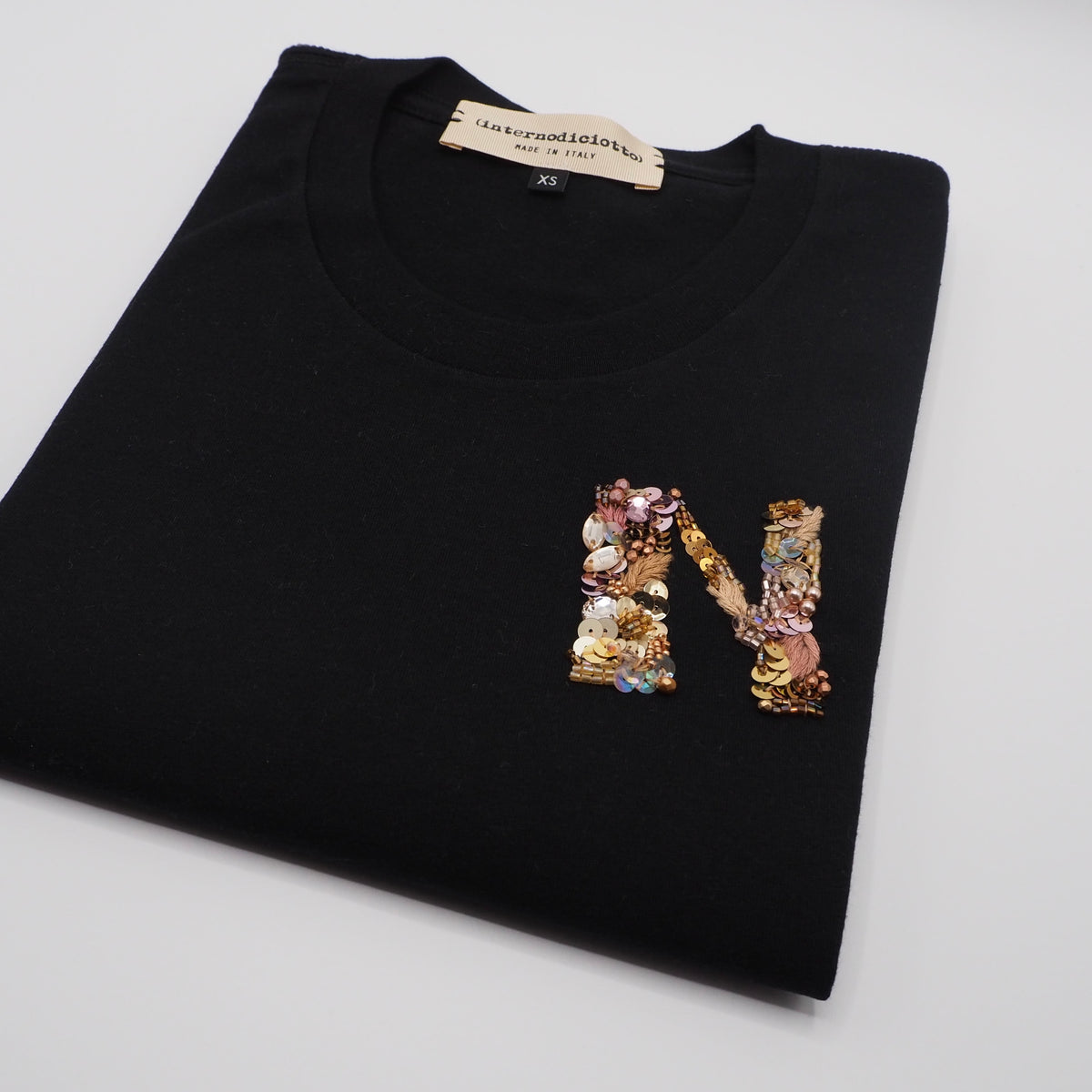 INITIALS Tshirt Black