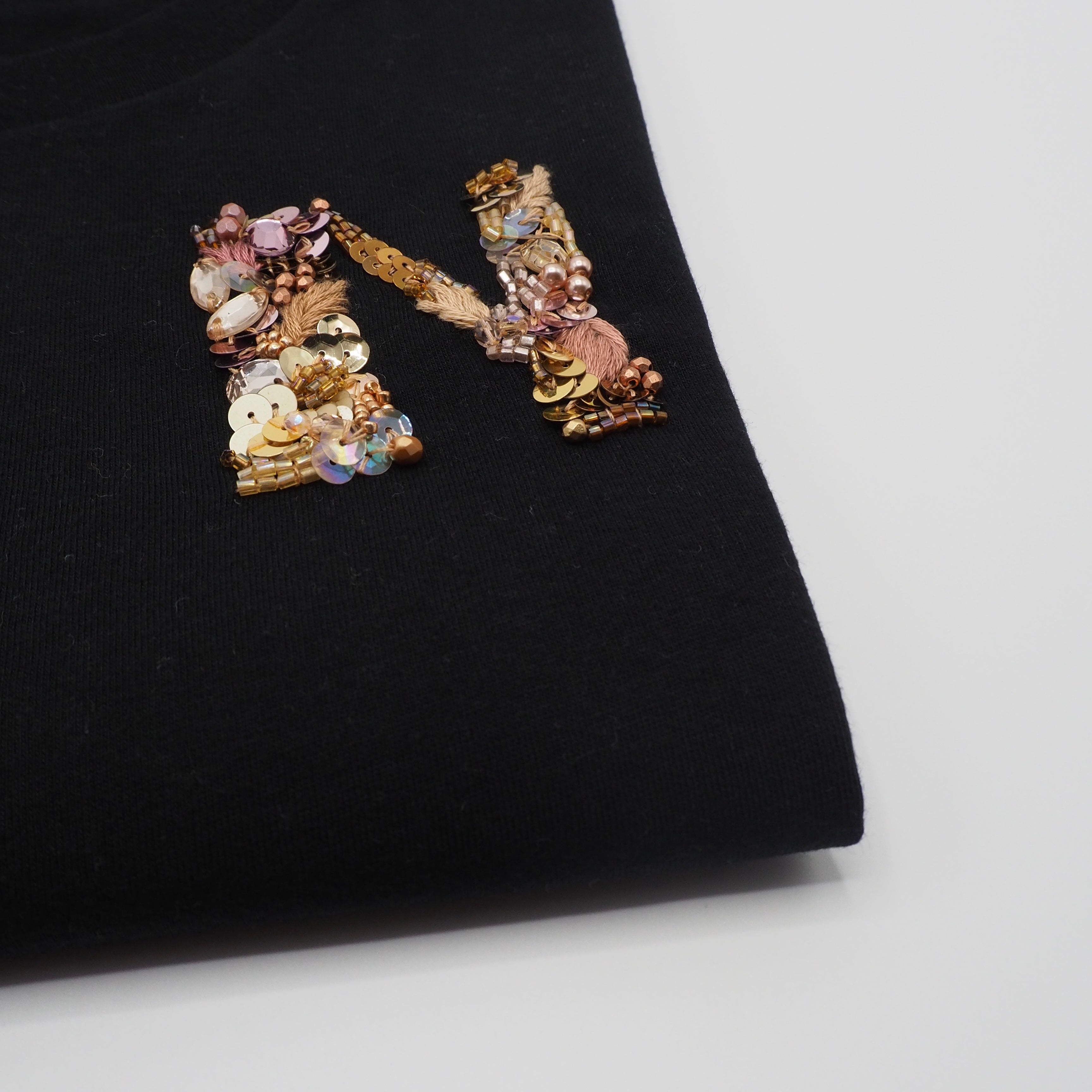 INITIALS Tshirt Black