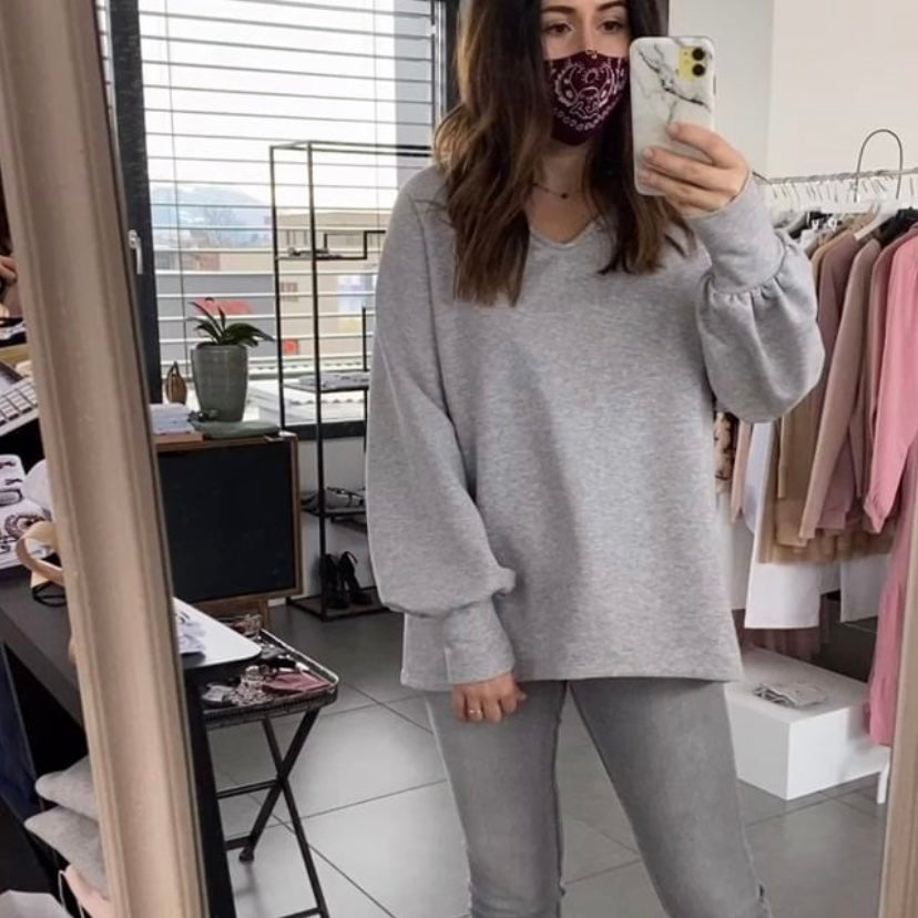 IDA SWEATSHIRT LIGHT GRAY