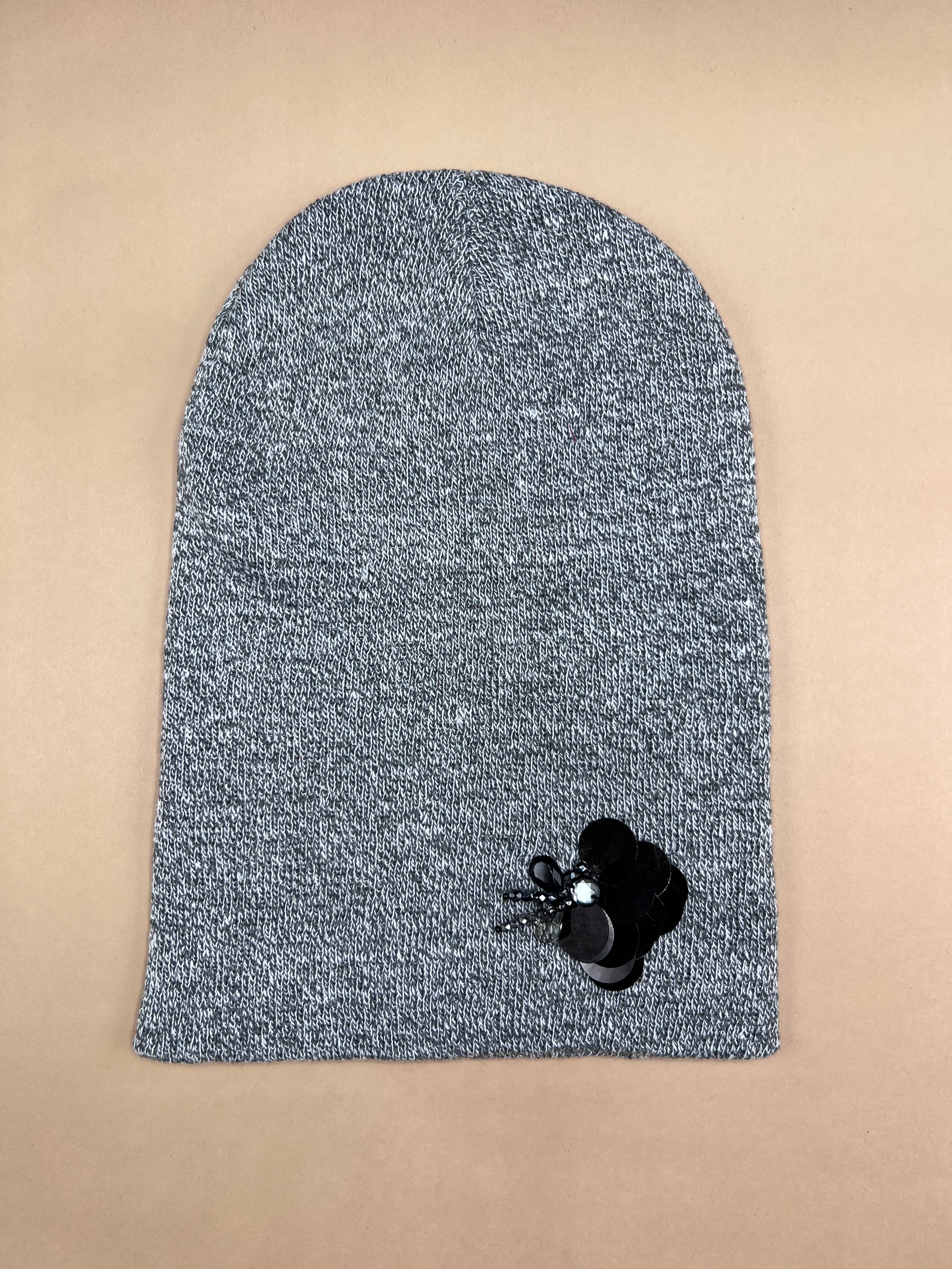 BERRETTO gioiello grigio melange